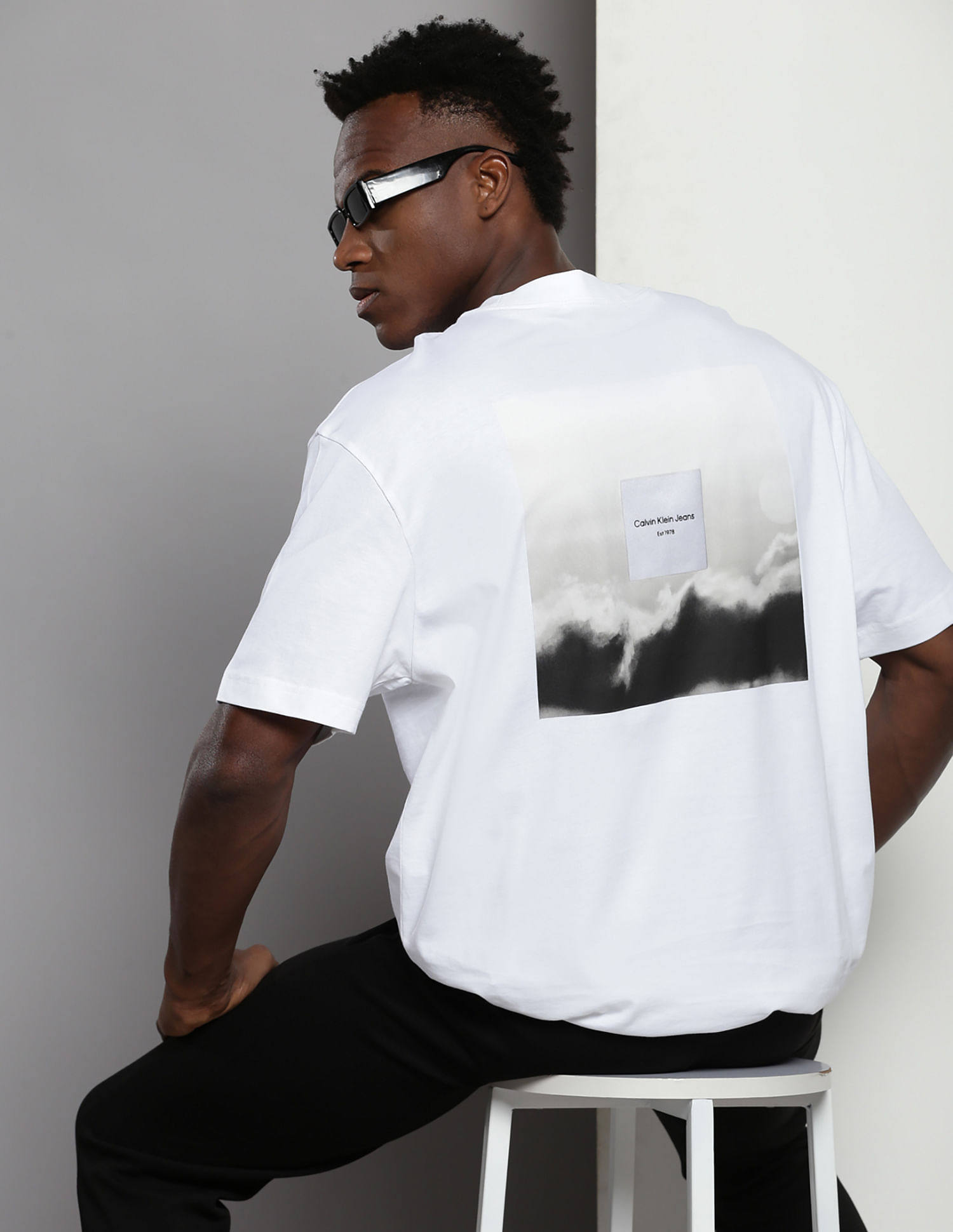 Calvin Klein Serenity Back Graphic Print T-Shirt