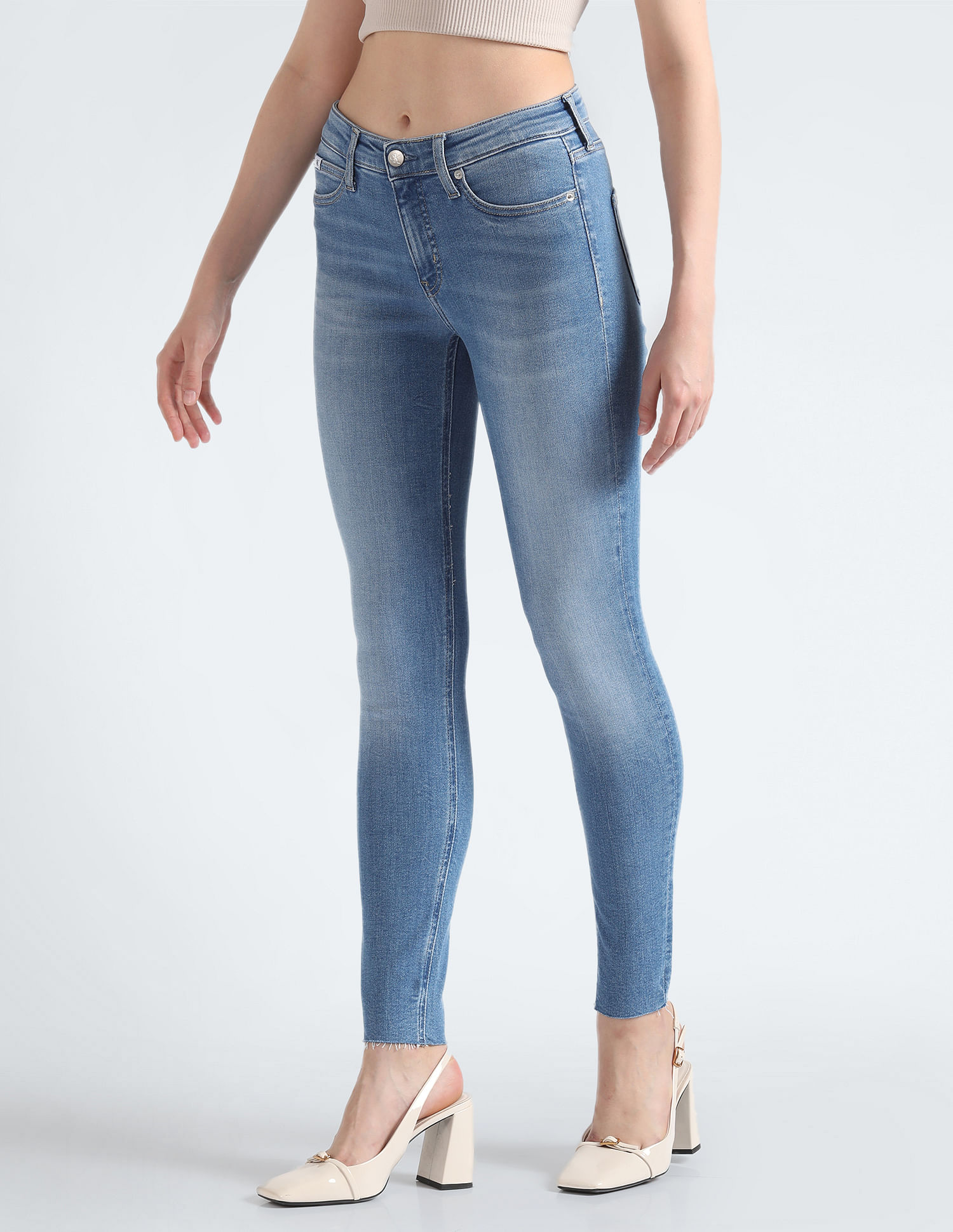 Calvin Klein Mid Rise Skinny Fit Jeans