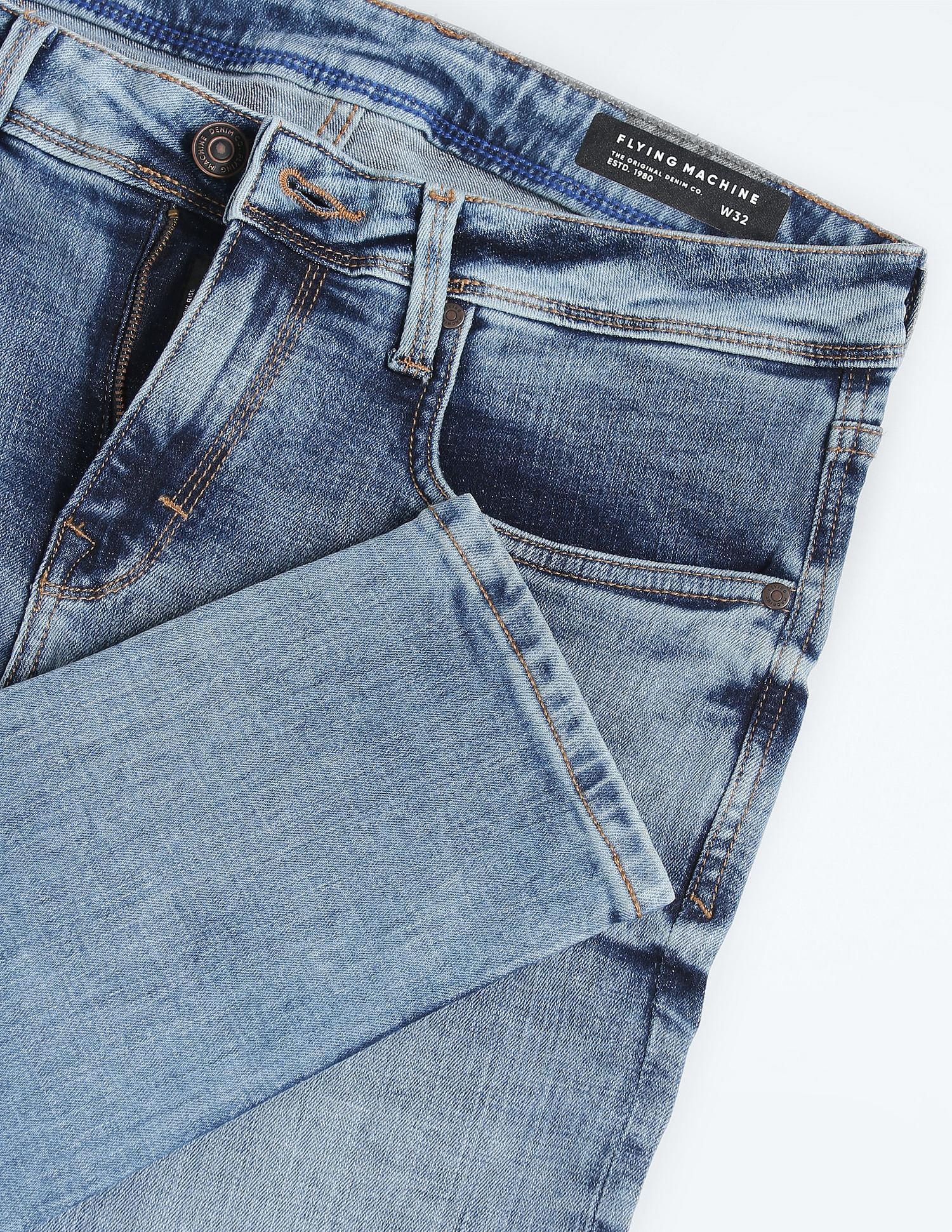 Flying Machine Jackson Skinny Fit Stone Wash Jeans