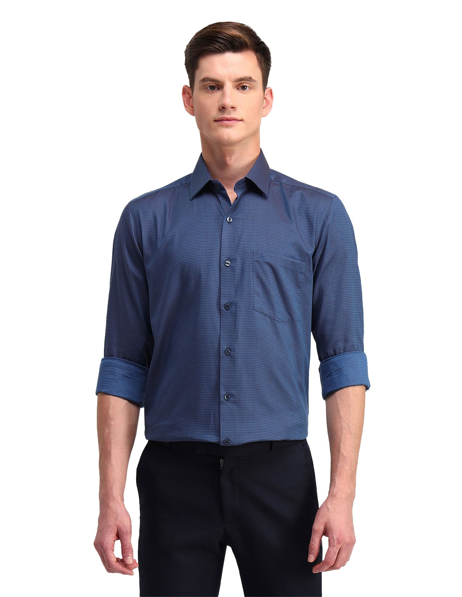 Arrow Dobby Geometric Printed Shirt