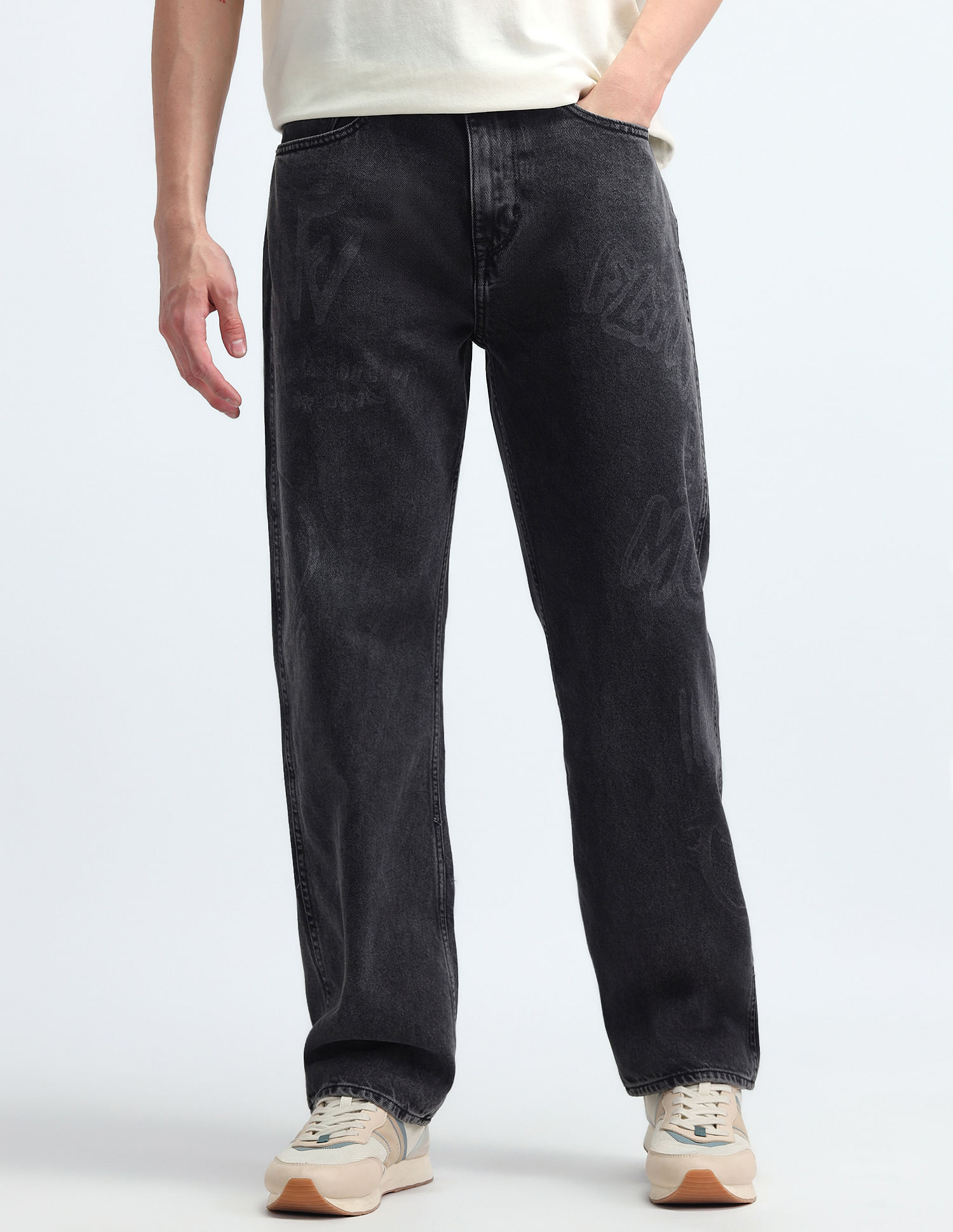 Flying Machine Kiddult Cobain Loose Fit Jeans