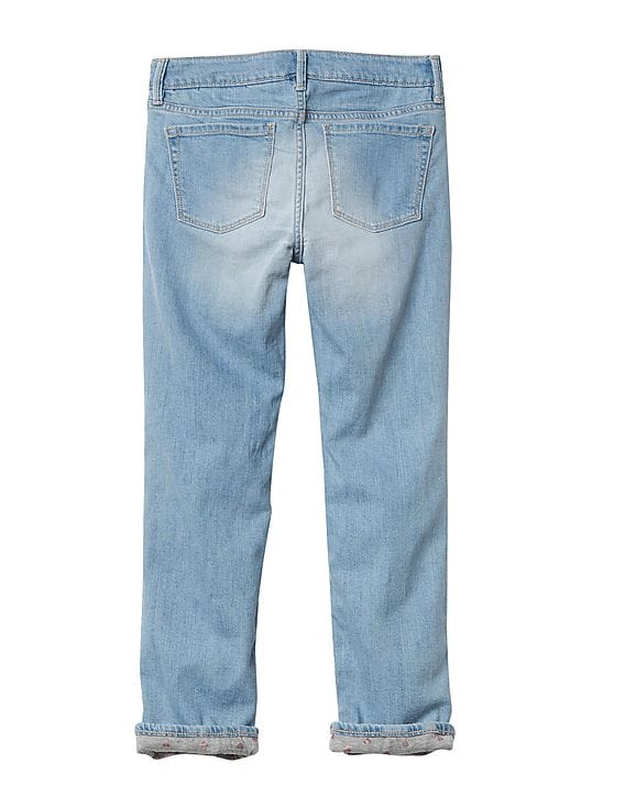 Buy GAP Girls Blue 1969 Jersey Lined Stretch Straight Jeans