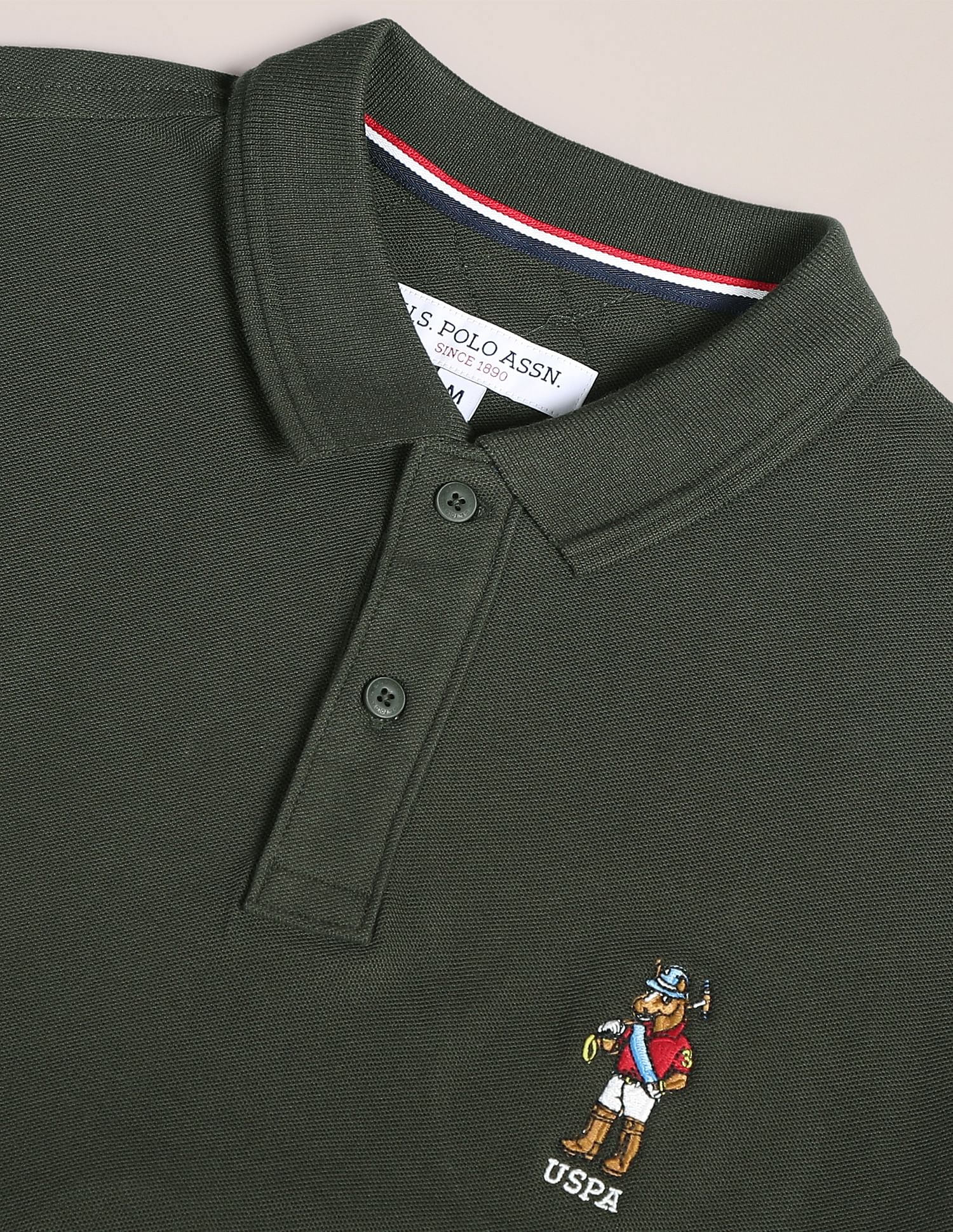 U.S. Polo Assn. Long Sleeve Solid Polo Shirt