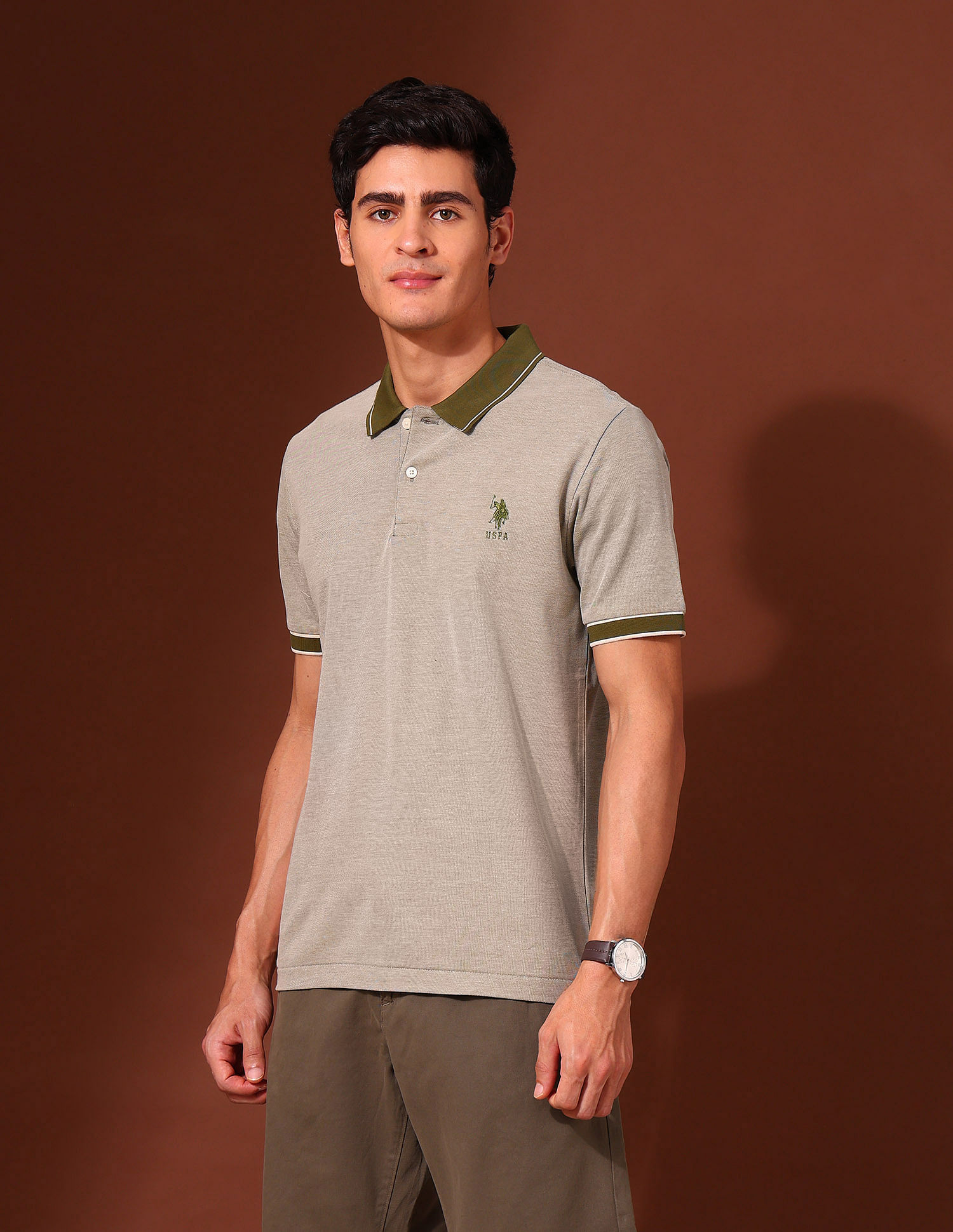 U.S. Polo Assn. Solid Working Holiday Polo Shirt