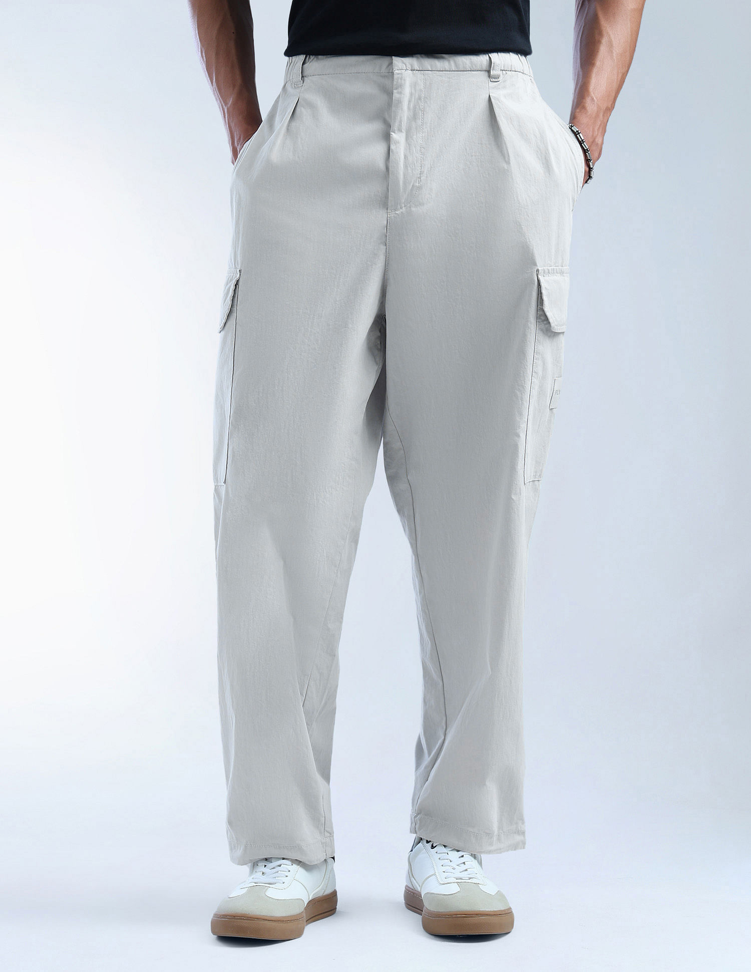 Flying Machine Solid Cobain Loose Fit Cargos