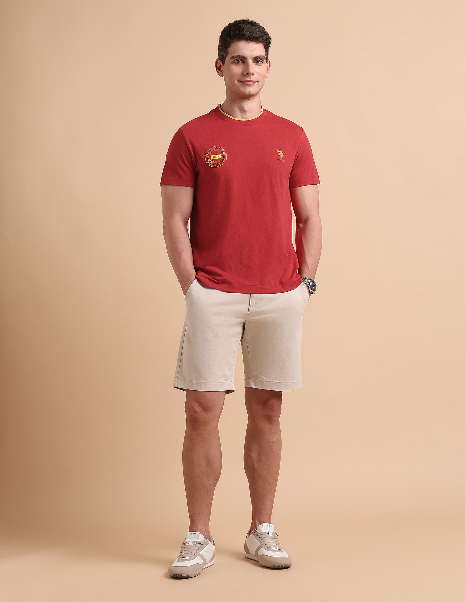 U.S. Polo Assn. Solid Pure Cotton T-Shirt