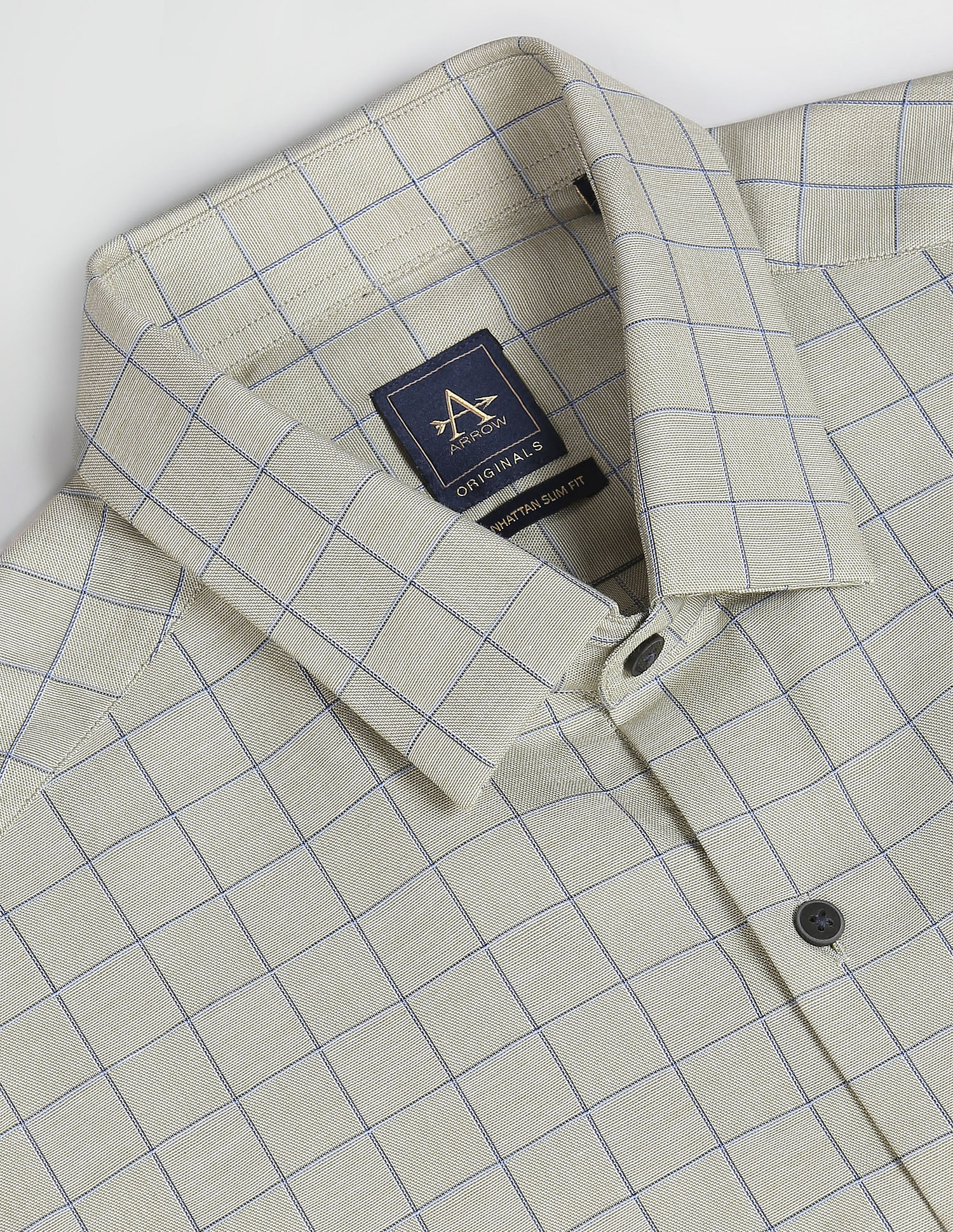 Arrow Graph Check Cotton Formal Shirt