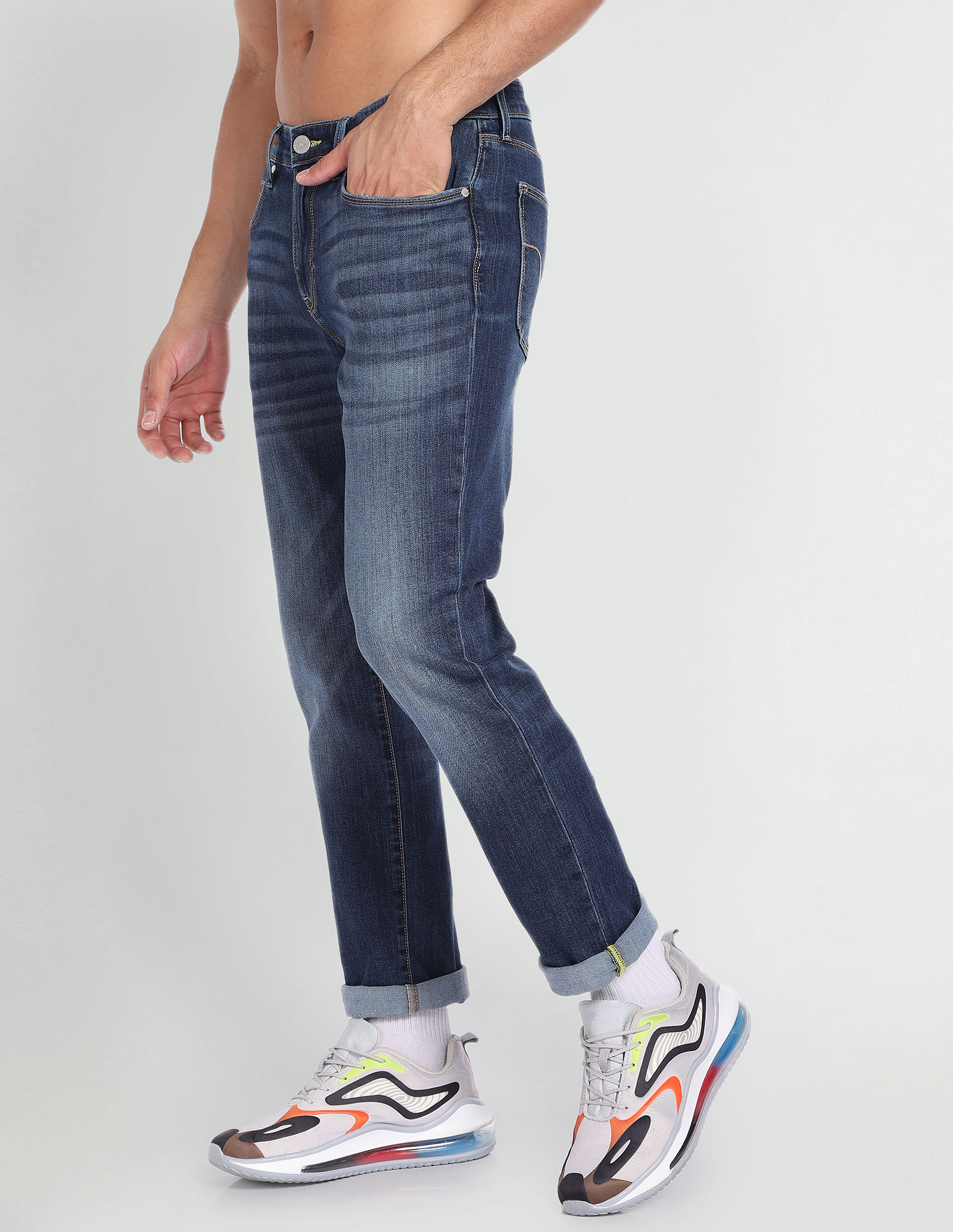 Flying Machine Freddie Slim Straight Whiskered Jeans