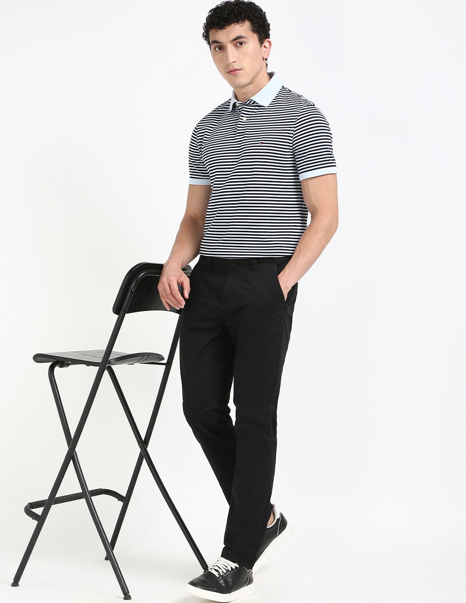 Tommy Hilfiger Kids Sleek Black Solid Trousers