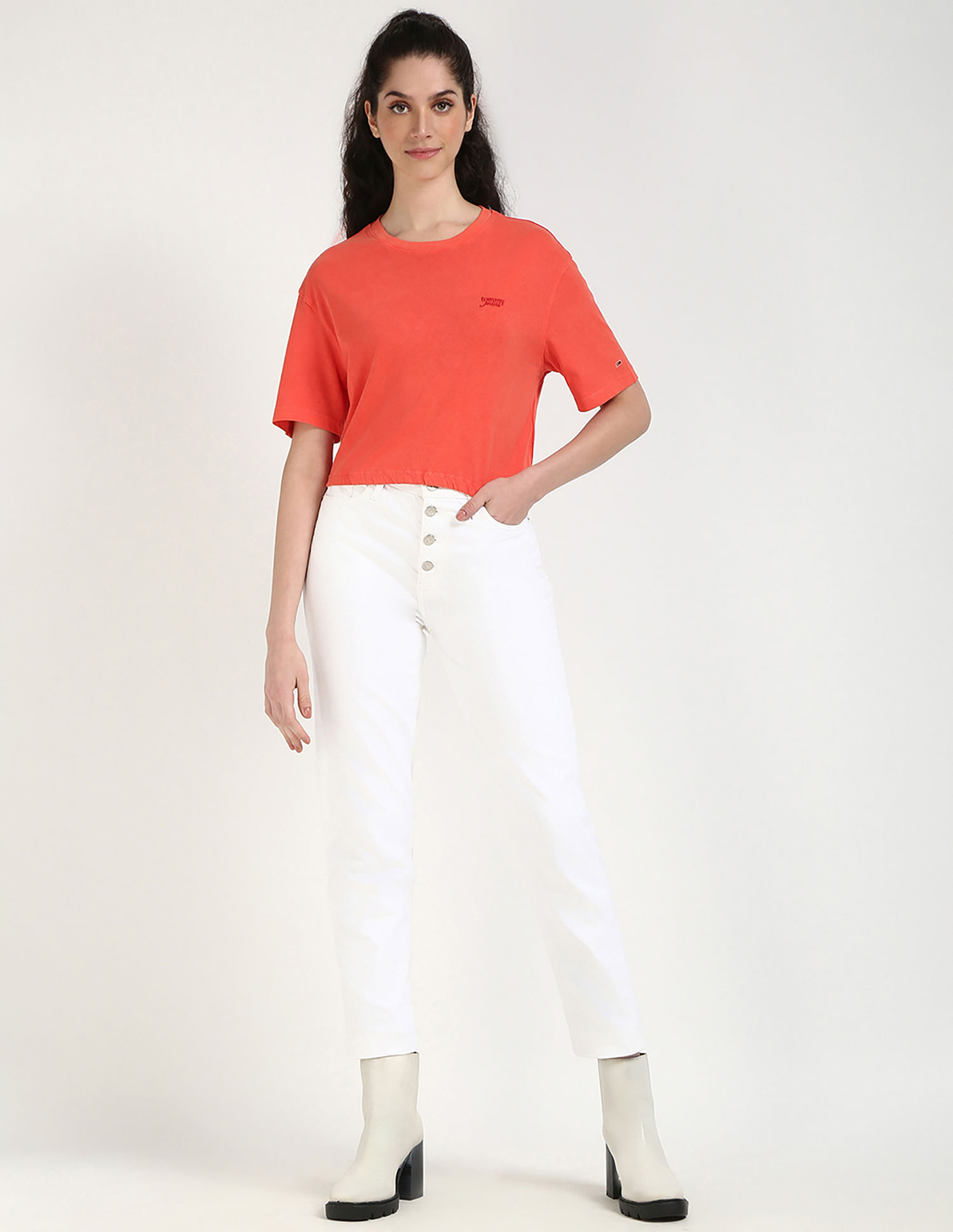 Tommy Hilfiger Solid Regular Fit T-Shirt