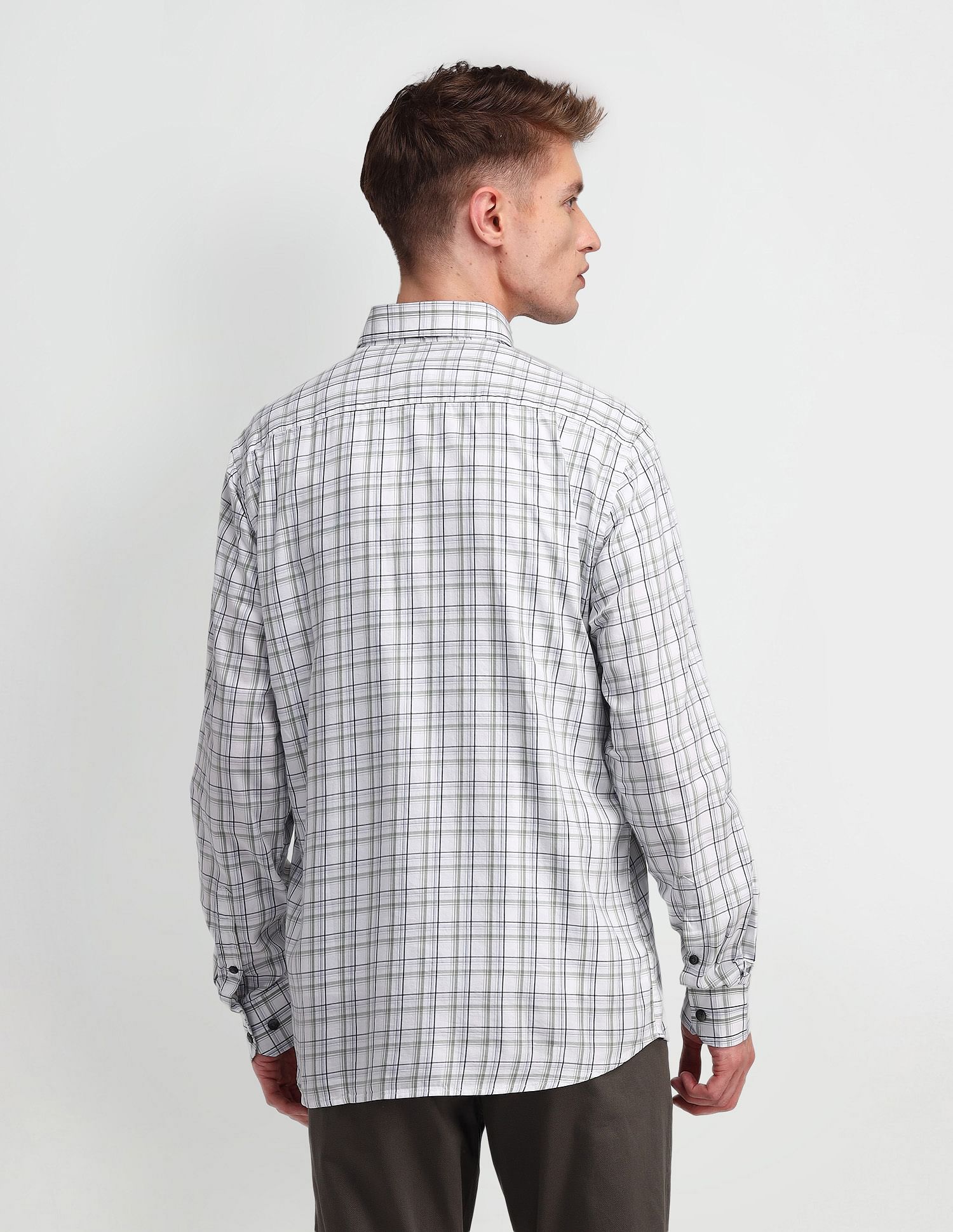 Arrow Sport Tartan Checked Oxford Shirt
