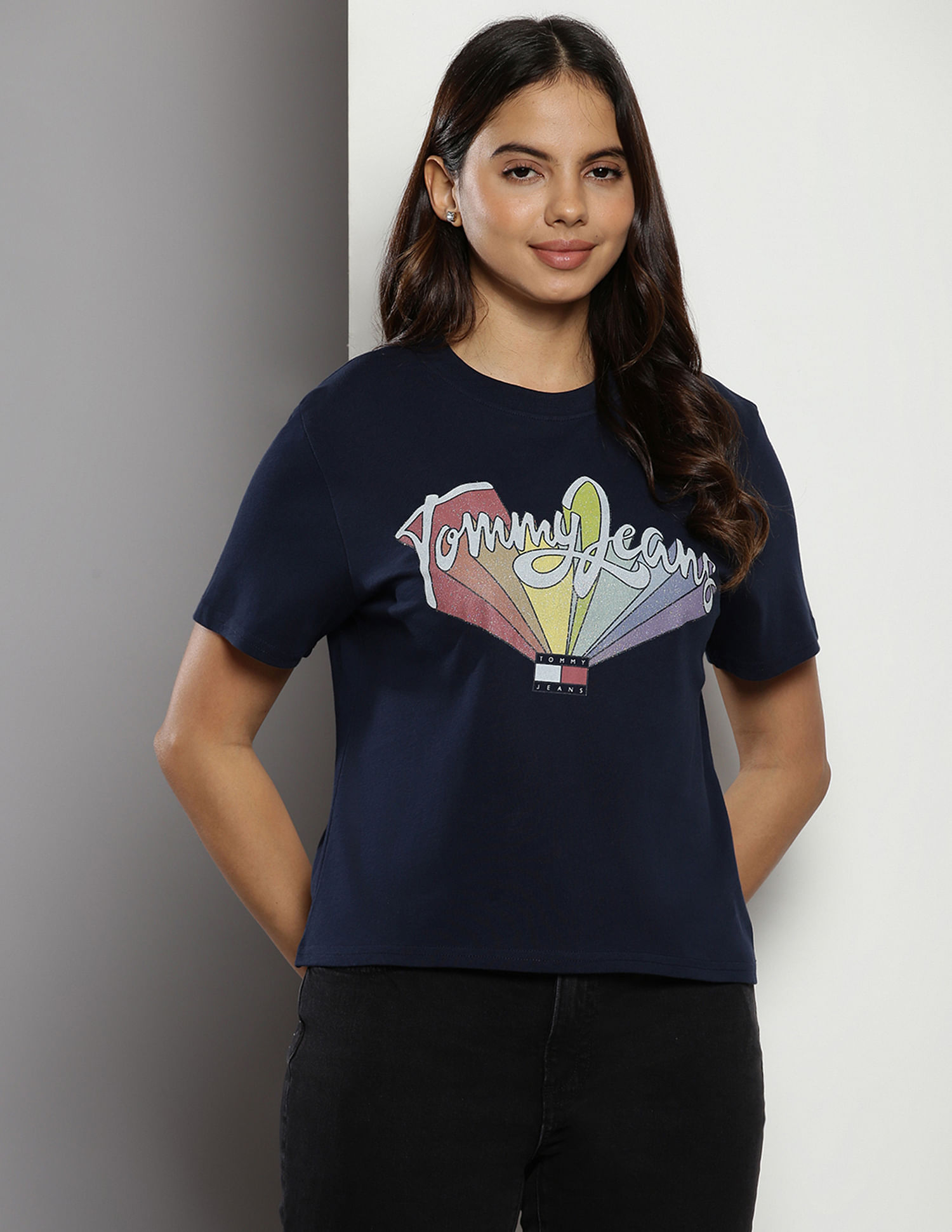 Tommy Hilfiger Transitional Cotton Rainbow Flag T-Shirt