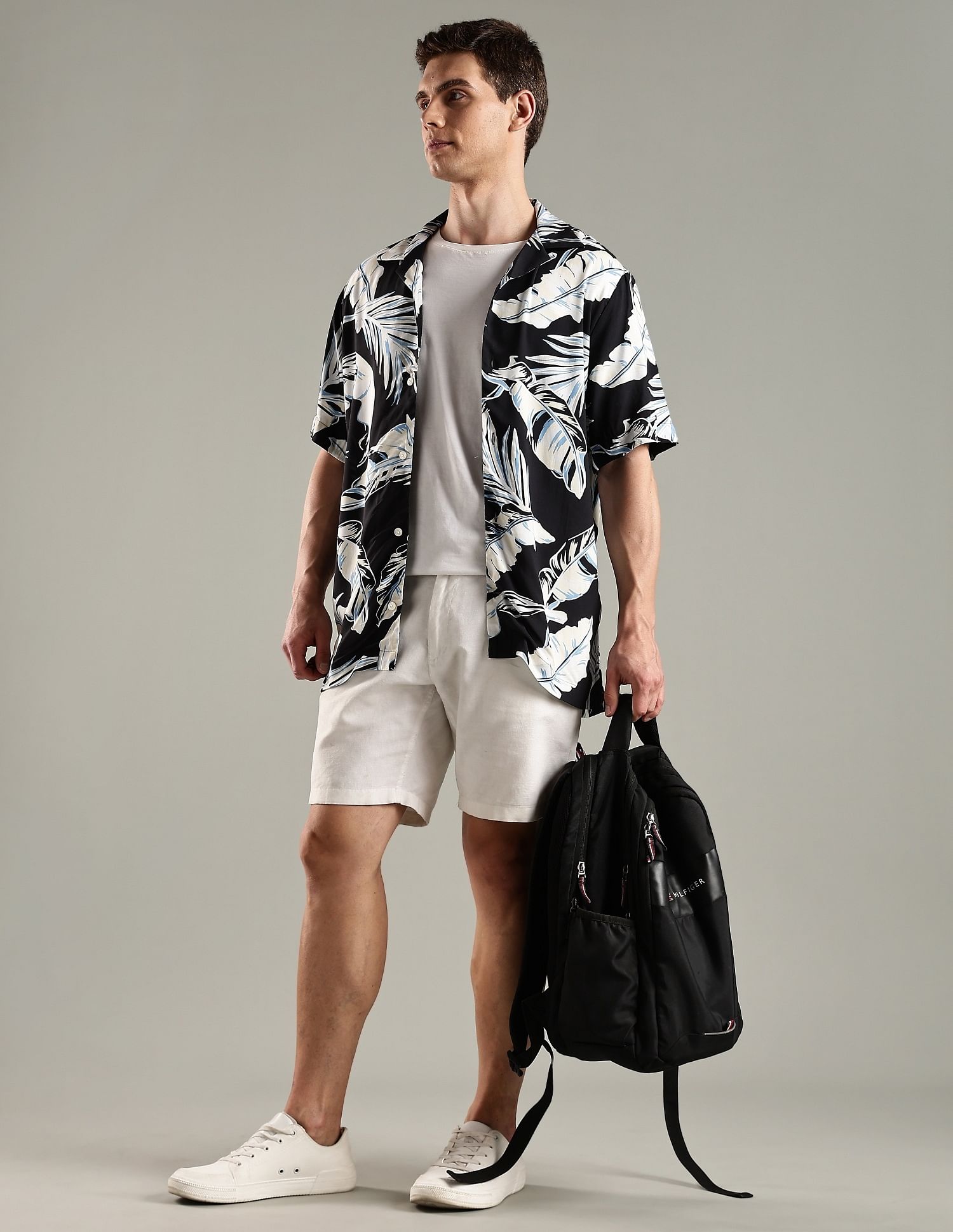 Tommy Hilfiger Printed Regular Fit Viscose Shirt