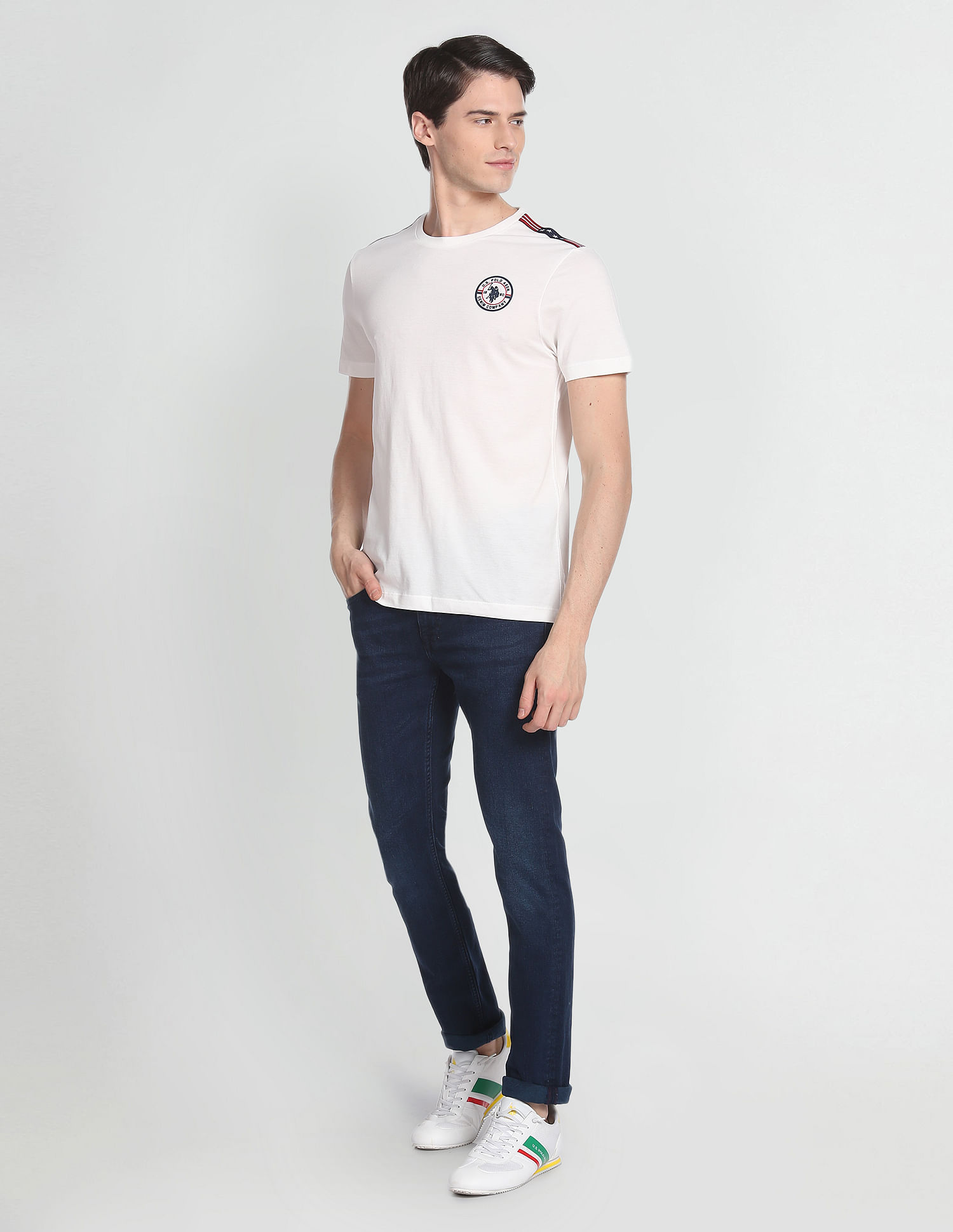 U.S. Polo Assn. Denim Co. Iconic Brand Tape T-Shirt