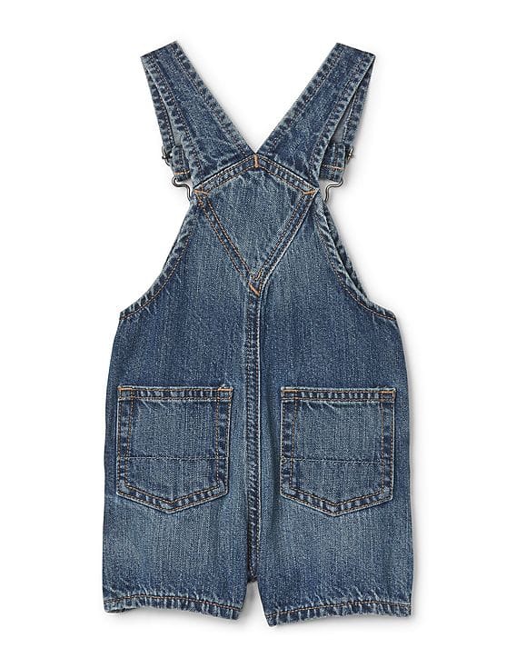 Buy GAP Baby Baby Blue Denim Shortalls