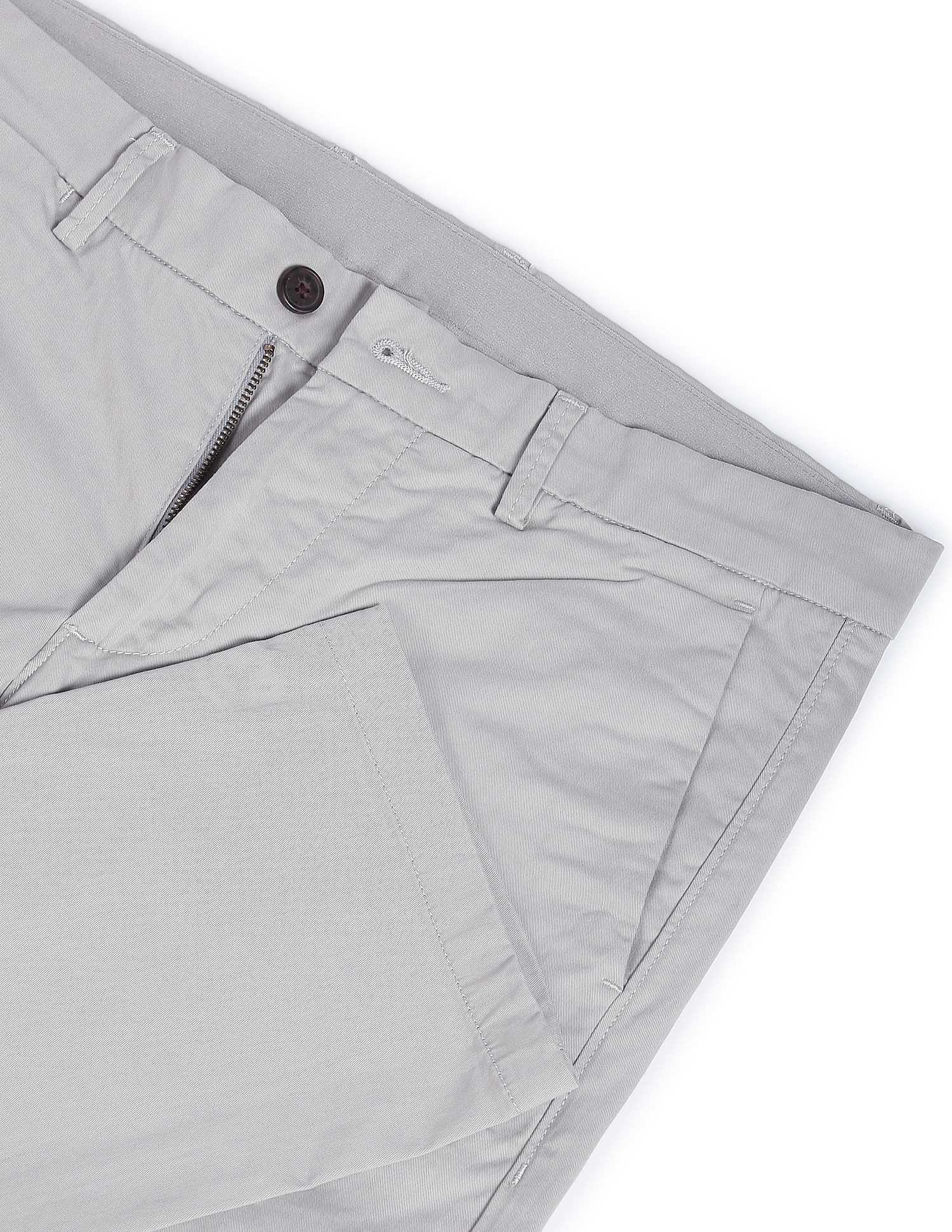 Arrow Sports Bronson Slim Fit Solid Trousers