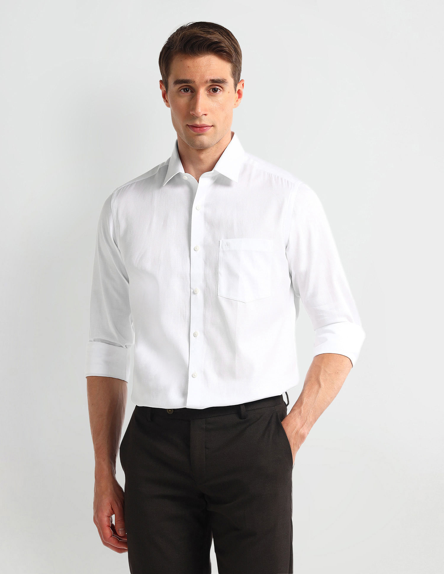 Arrow Manhattan Slim Cotton Shirt