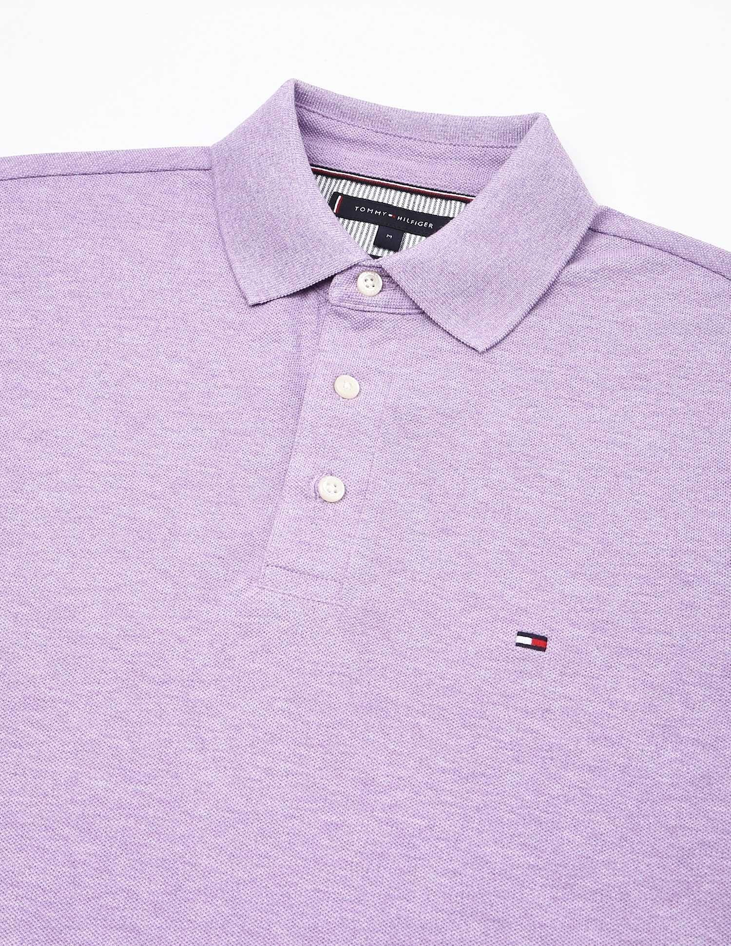 Tommy Hilfiger Solid Slim-Fit Cotton Polo Shirt