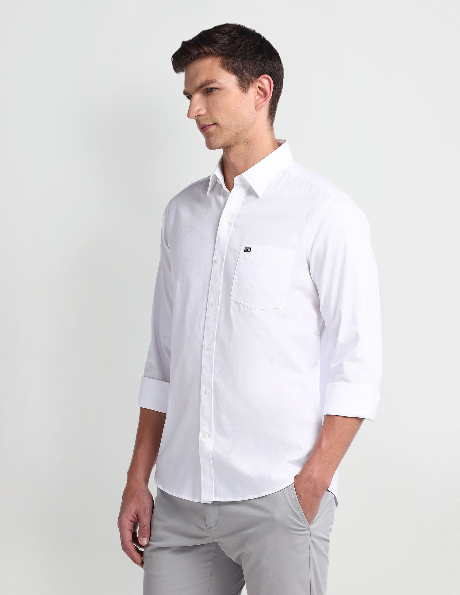 Arrow Sport Manhattan Slim Fit Cotton Shirt