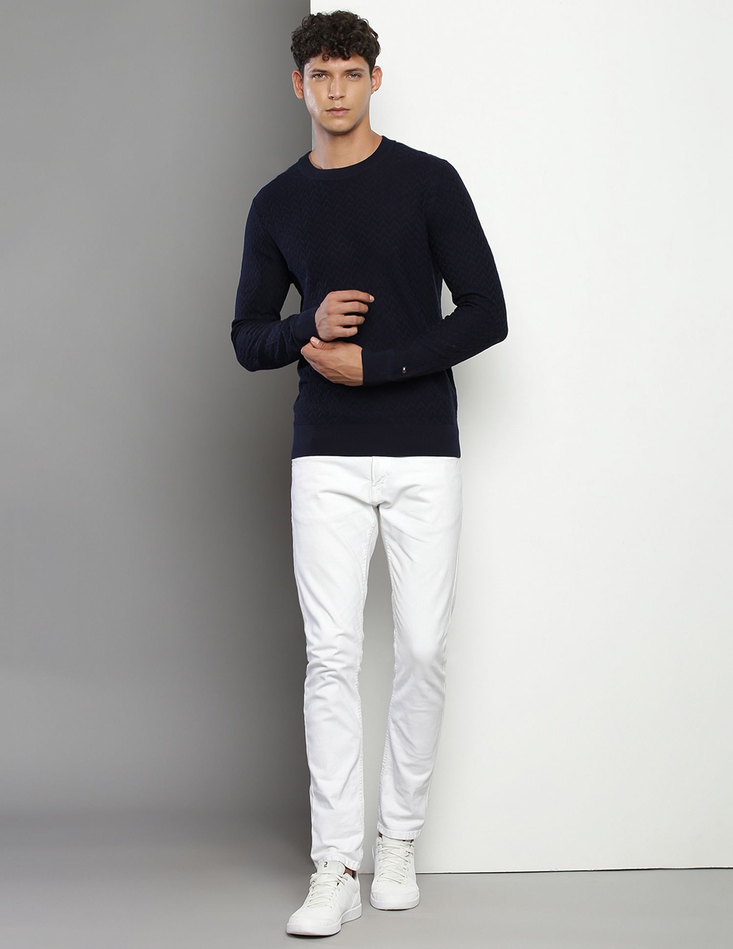 Tommy Hilfiger Crew Neck Cotton Sweater