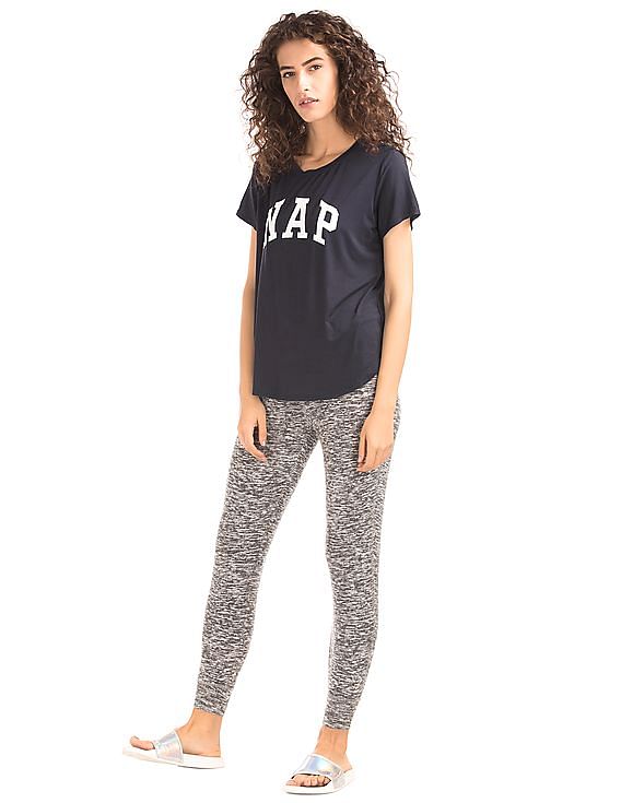GAP Women Blue Mix And Match Short Sleeve Sleep Shirt