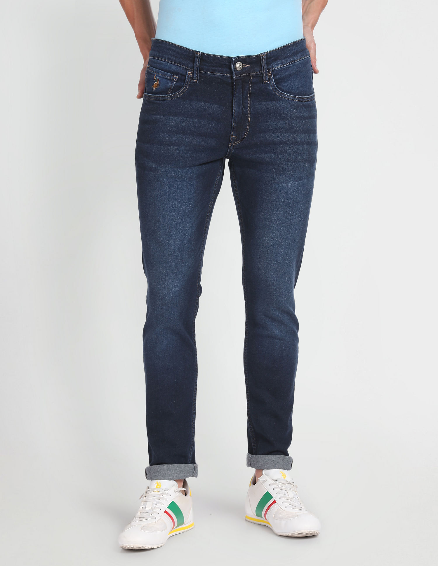 U.S. Polo Assn. Denim Co. Slim Tapered Fit Blue Jeans
