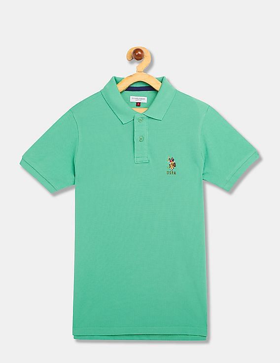 U.S. Polo Assn. Kids Standard Fit Short Sleeves Polo Shirt