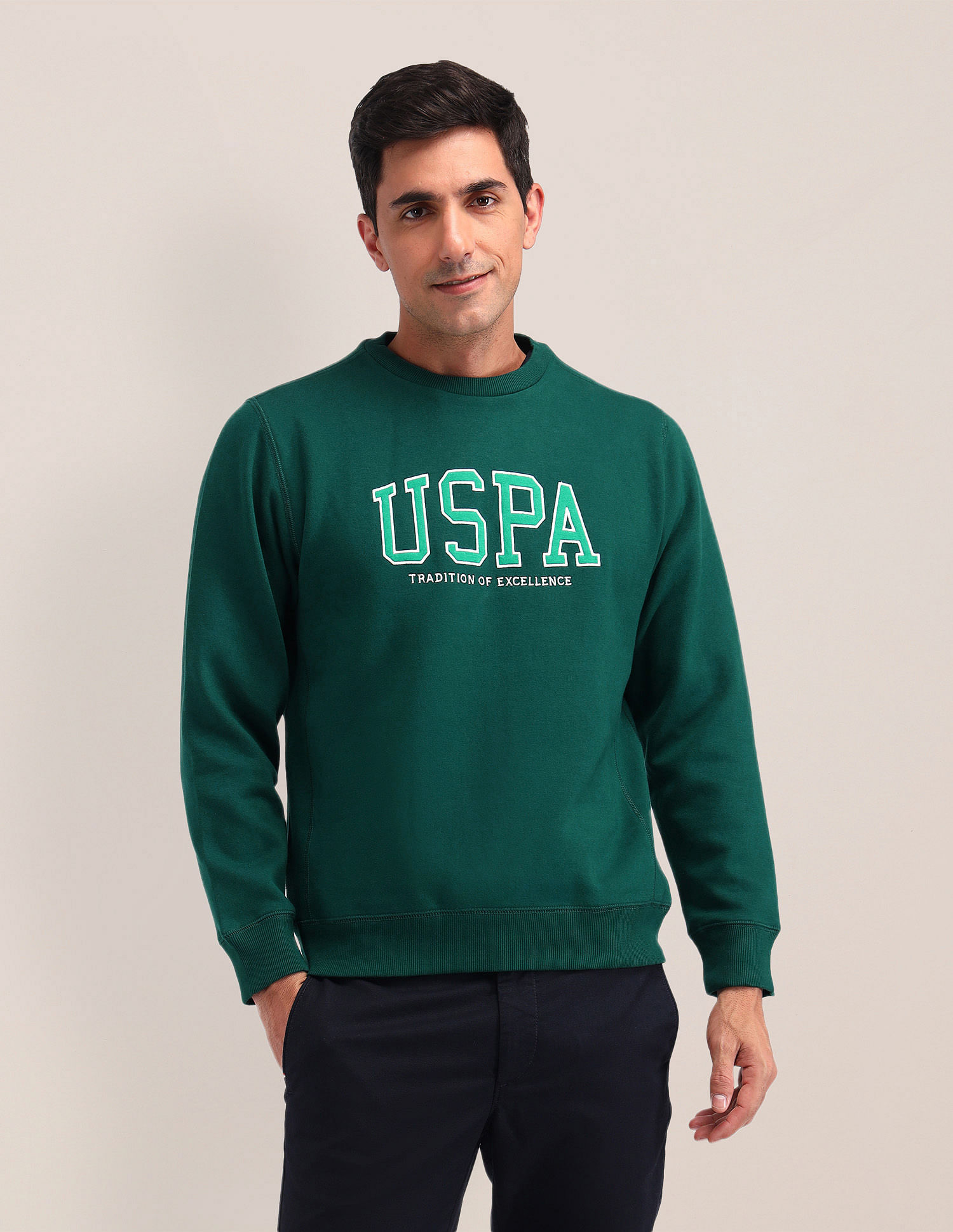 U.S. Polo Assn. Brand Printed Regular Fit Sweatshirt