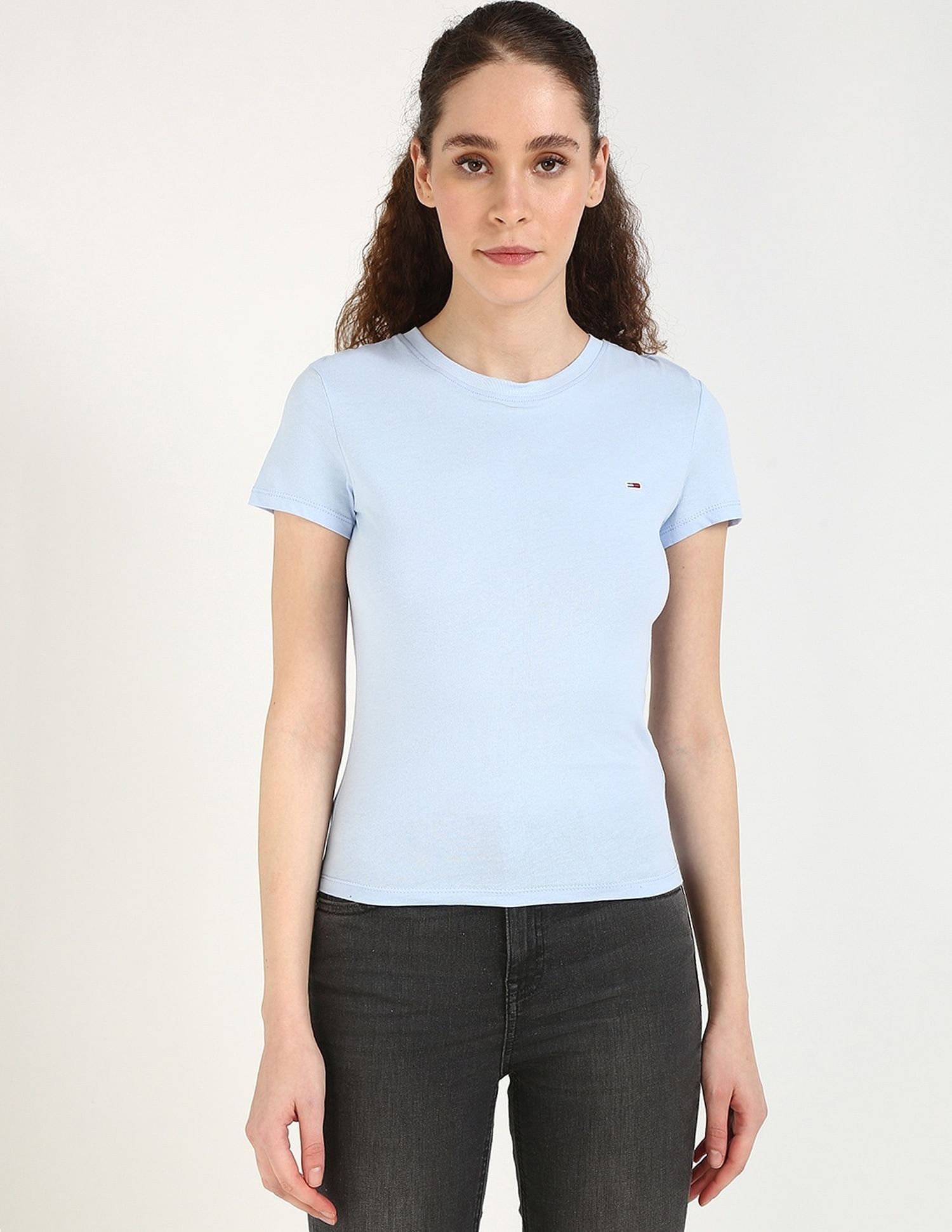 Tommy Hilfiger Solid Slim-Fit Cotton T-Shirt