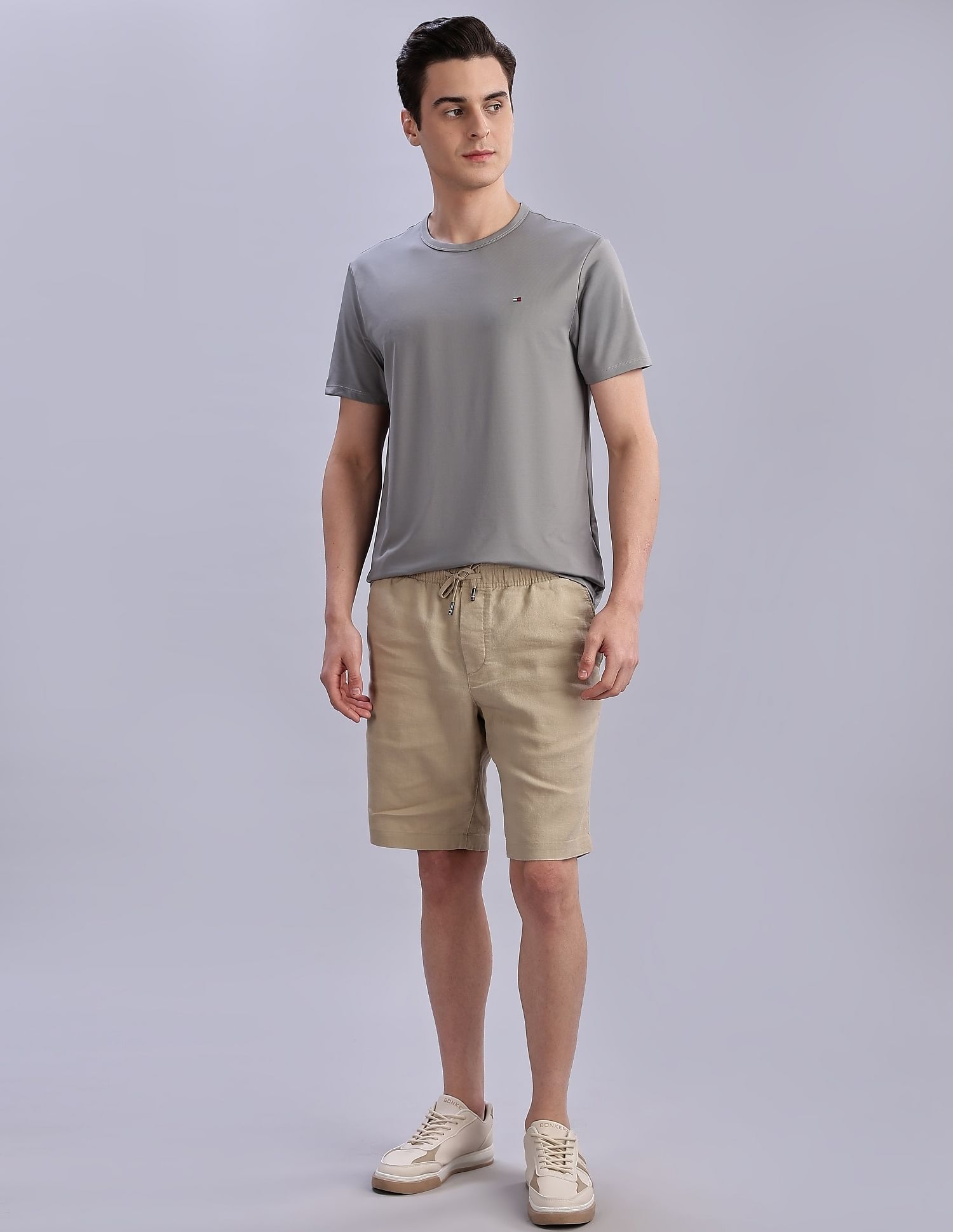 Tommy Hilfiger Solid Regular-Fit Polyester T-Shirts