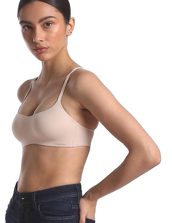 Buy Calvin Klein Underwear Women White Adjustable Strap Solid T-Shirt Bra -  NNNOW.com