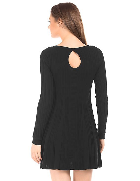 Aeropostale Long Sleeve Knit Skater Dress