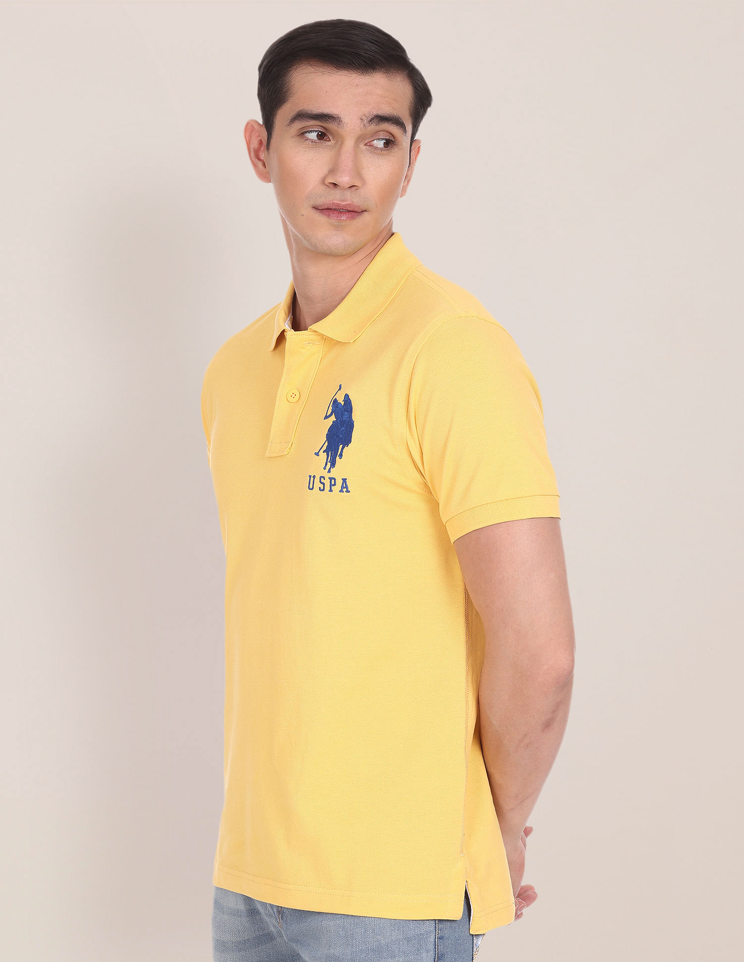 Polo yellow outlet shirt