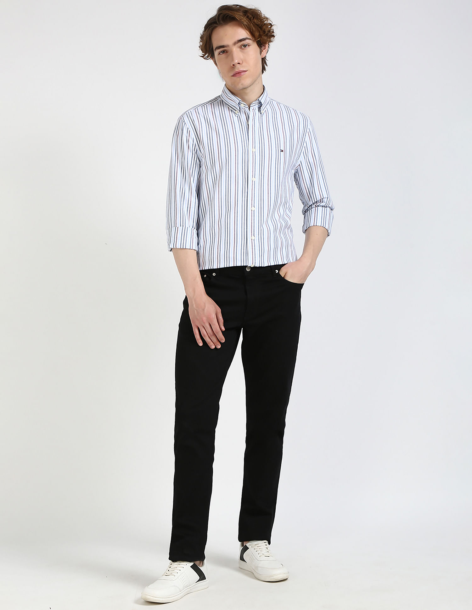 Tommy Hilfiger Multi Stripe Oxford Regular Fit Shirt