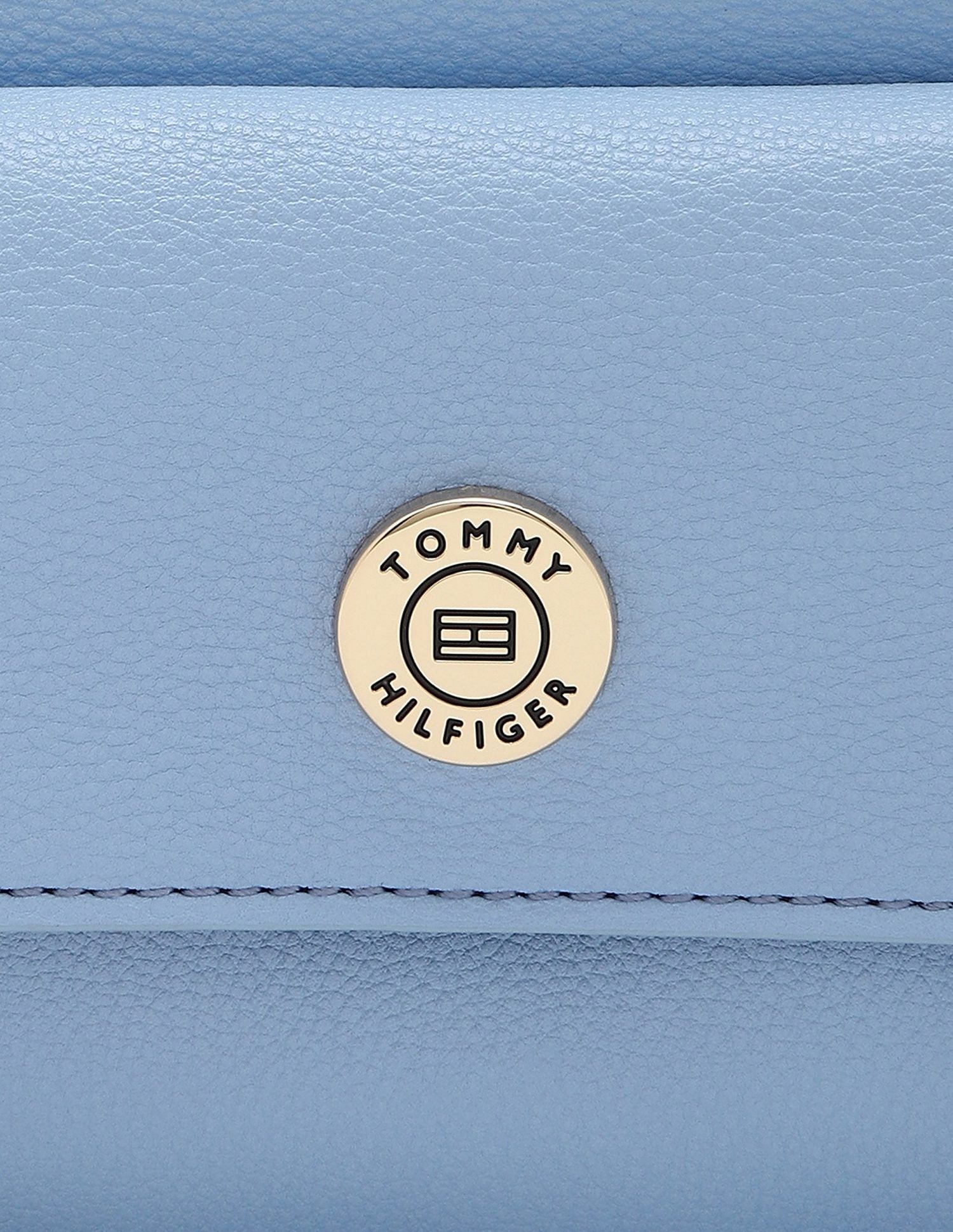 Tommy Hilfiger Solid Blue Pu Sling Bag