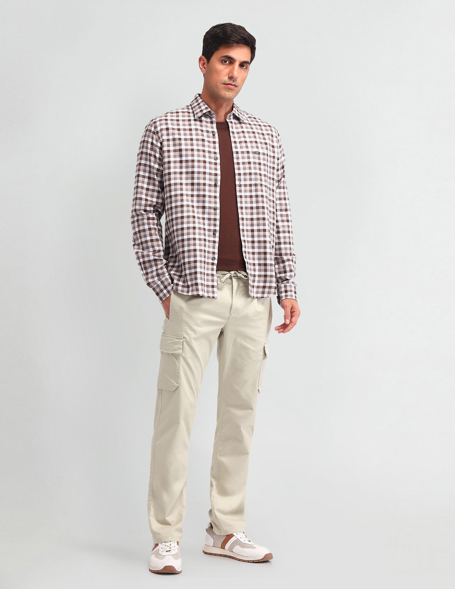 Arrow Sport Solid Regular Fit Trouser