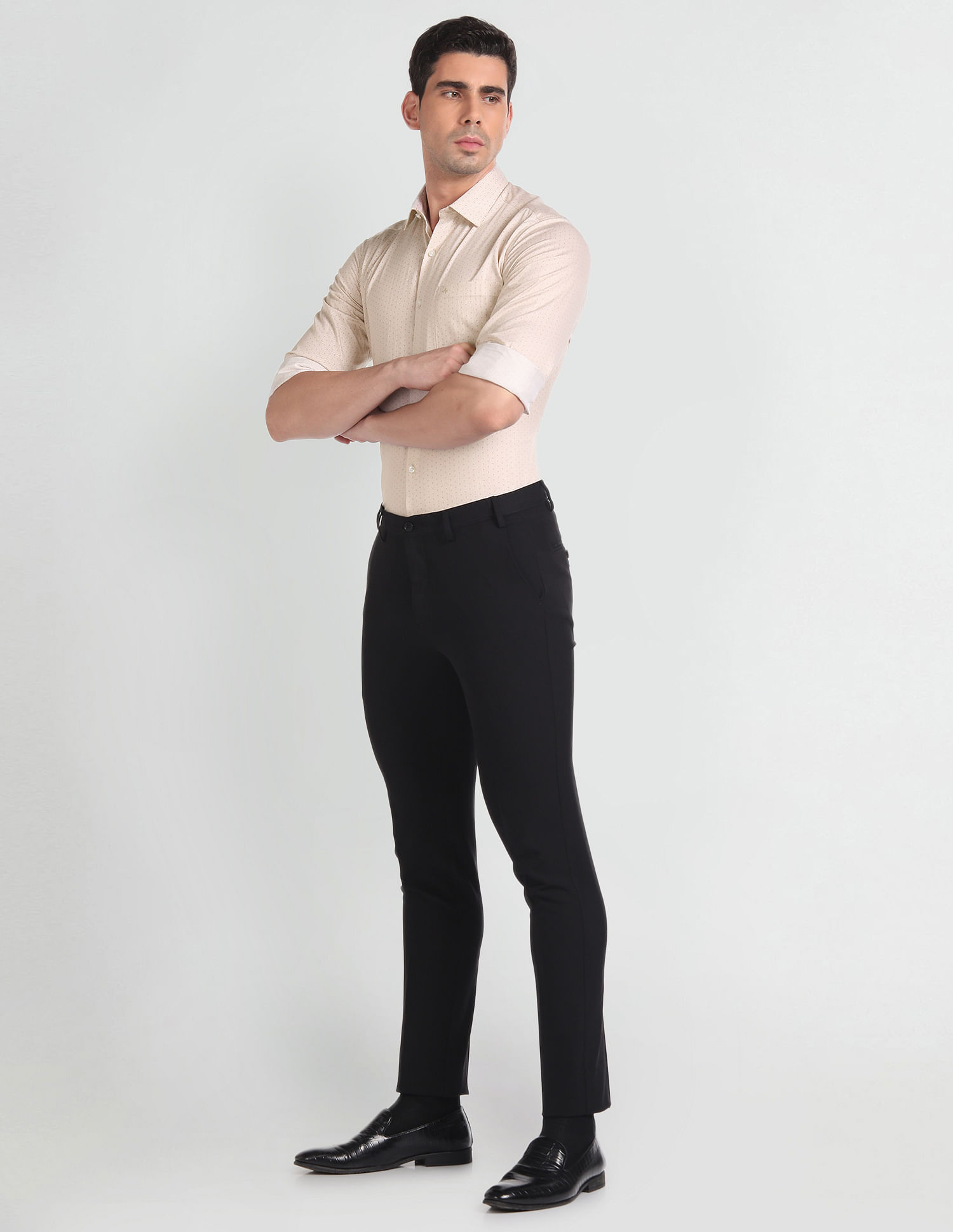 Arrow Manhattan Slim Fit Dobby Shirt