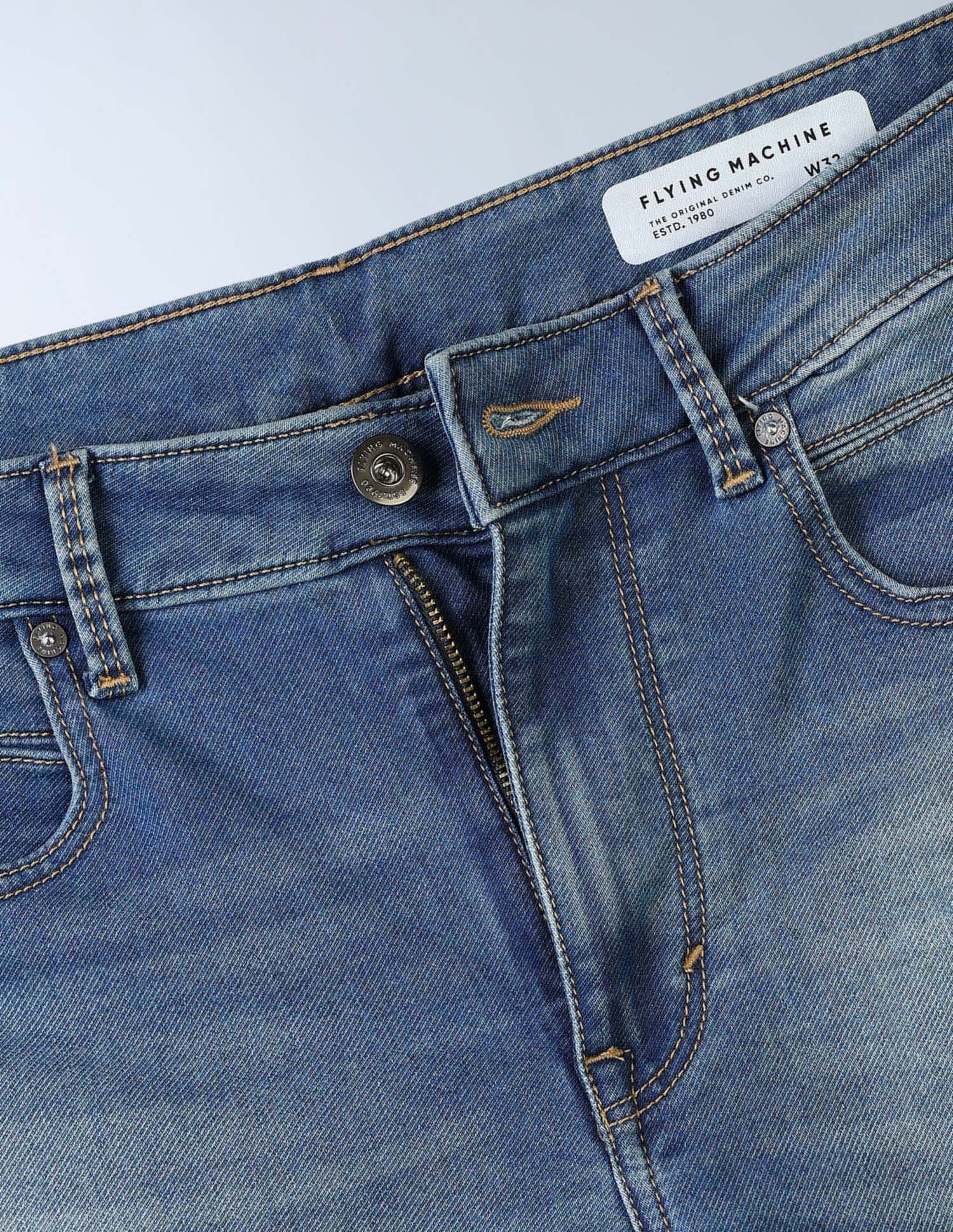 Flying Machine Mankle Relaxed Tapered Fit Flex Knit Jeans
