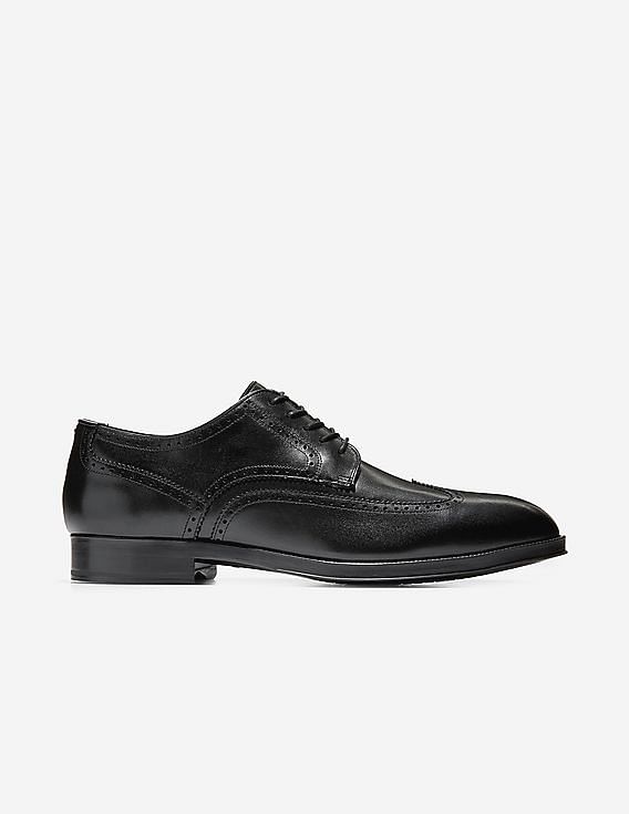 Cole haan grand on sale os black wingtip