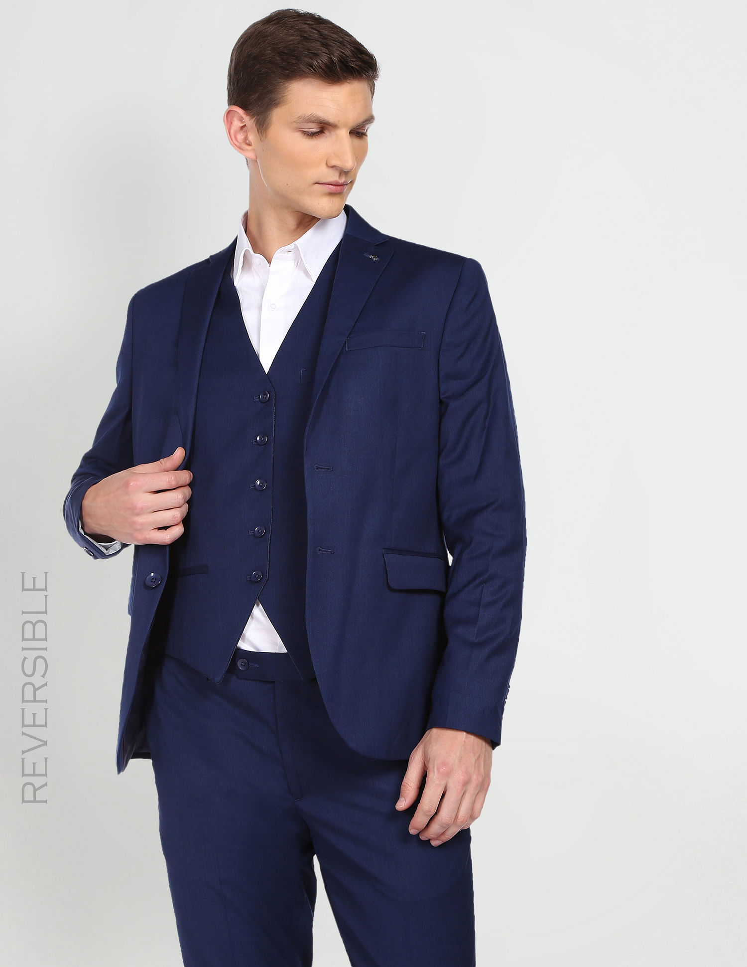 Slim FIt Suit waistcoat - Dark blue - Men | H&M IN