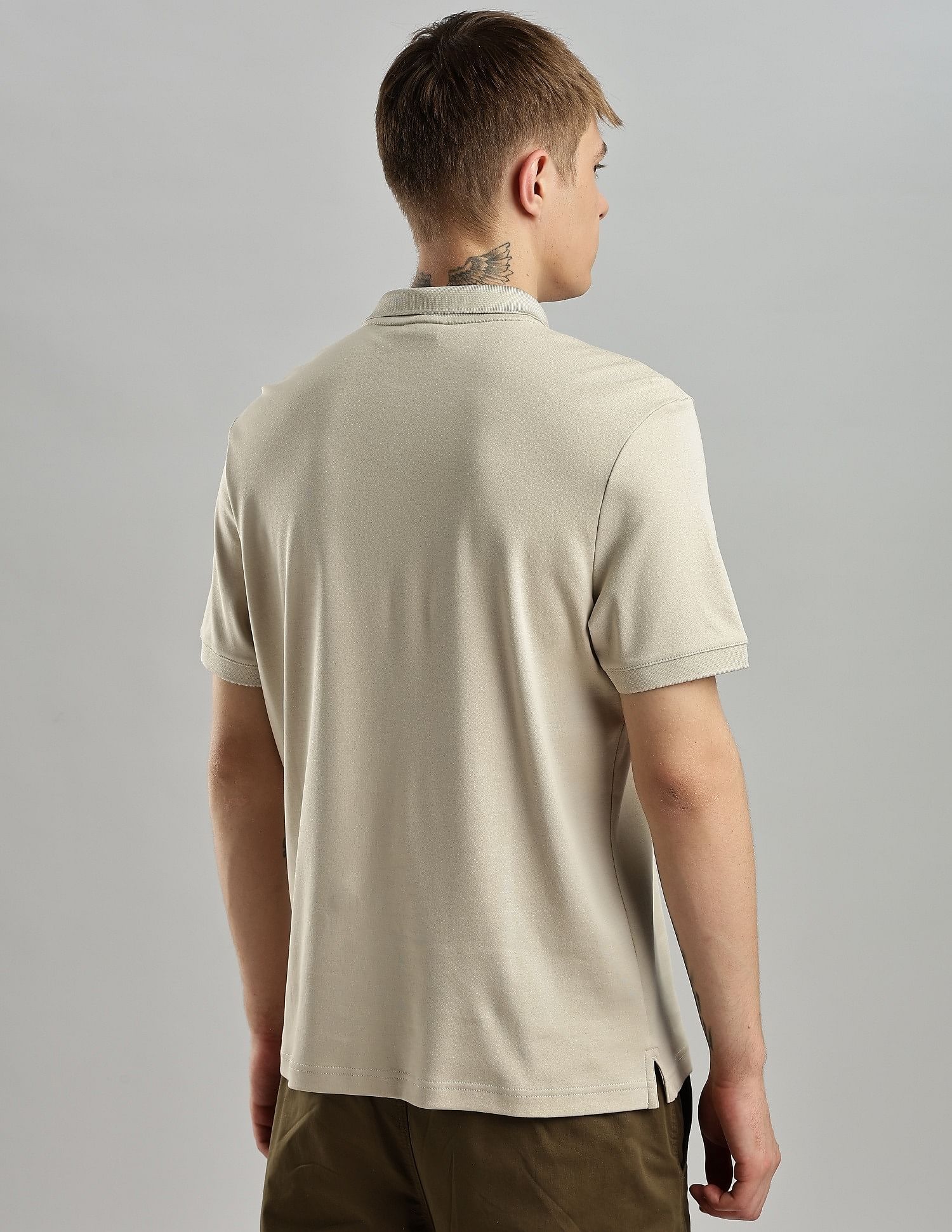 Calvin Klein Jeans Solid Regular Fit Cotton Polo Shirt