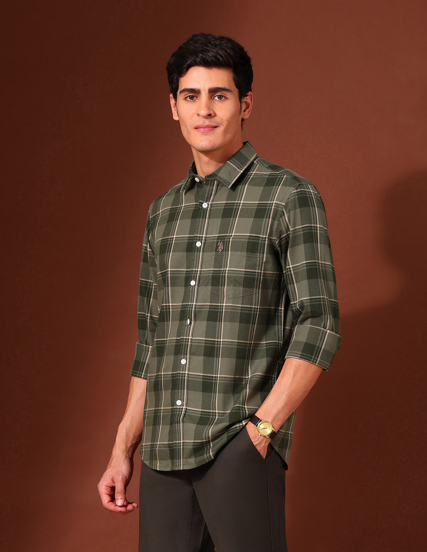 U.S. Polo Assn. Tartan Checked Pure Cotton Shirt