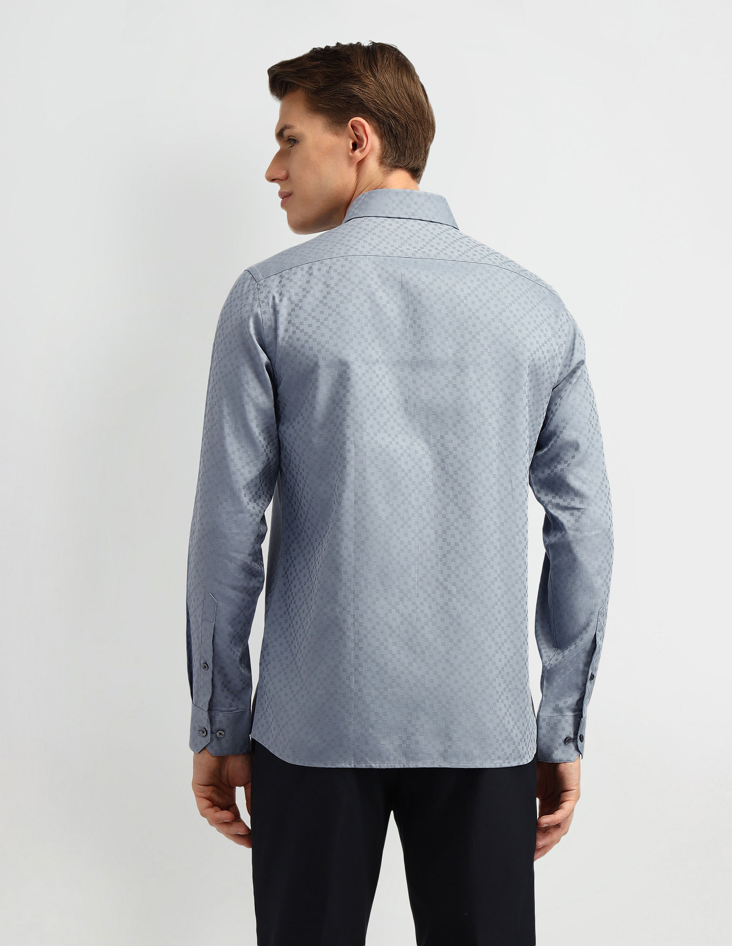 Arrow Slim Fit Geometric Pattern Shirt
