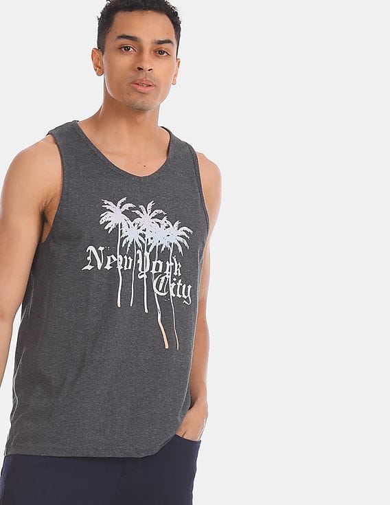 Buy Aeropostale Grey Graphic Print 