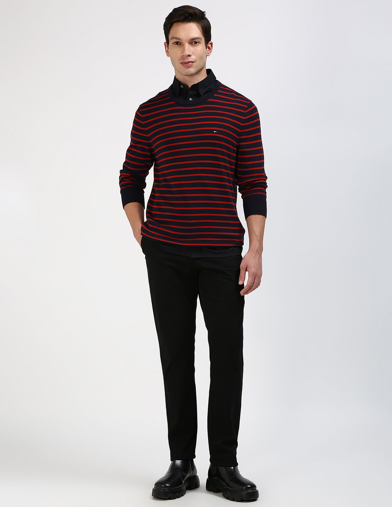 Tommy Hilfiger Essential Cotton Crew Neck Sweater