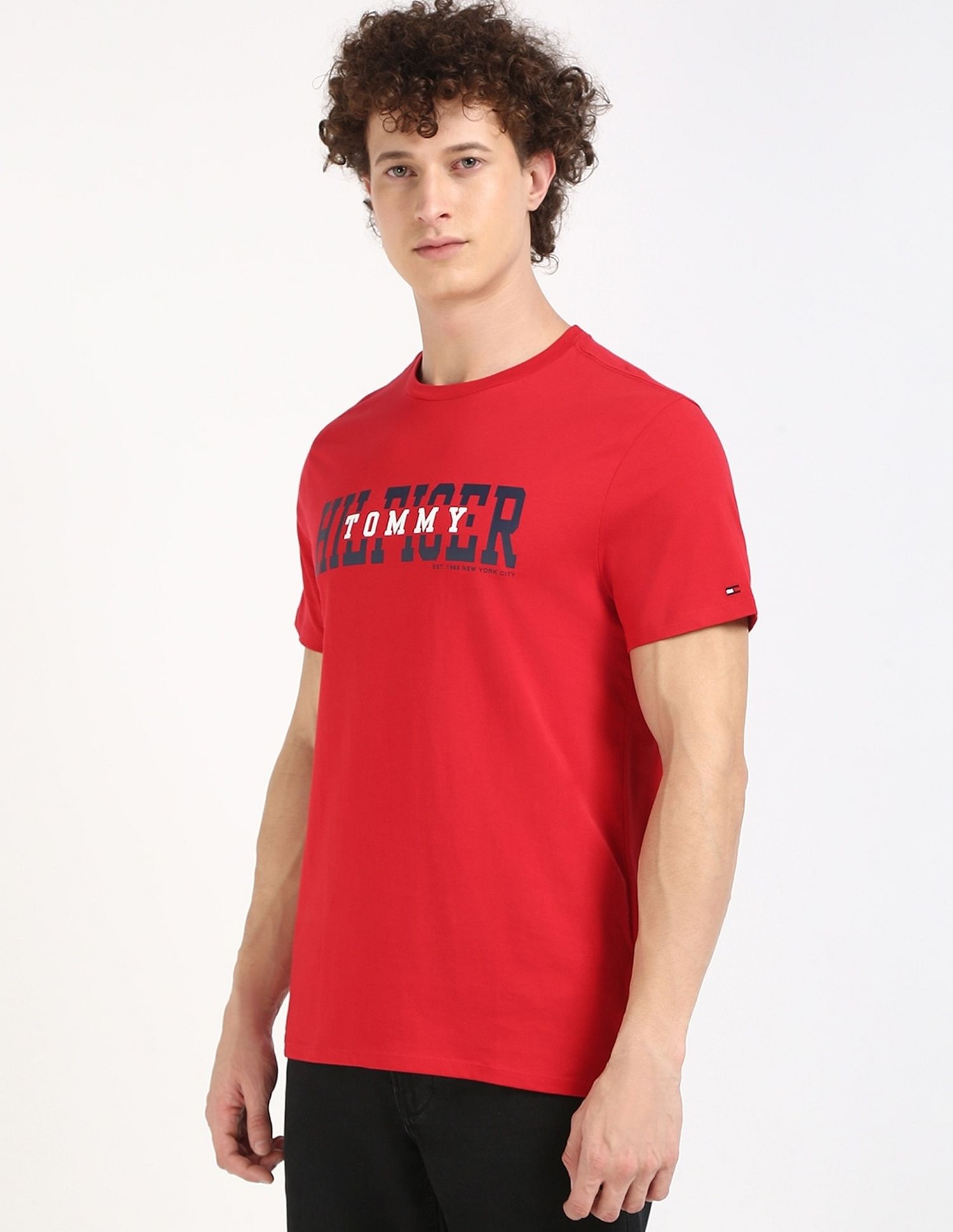 Tommy Hilfiger Logo Regular-Fit Cotton T-Shirt