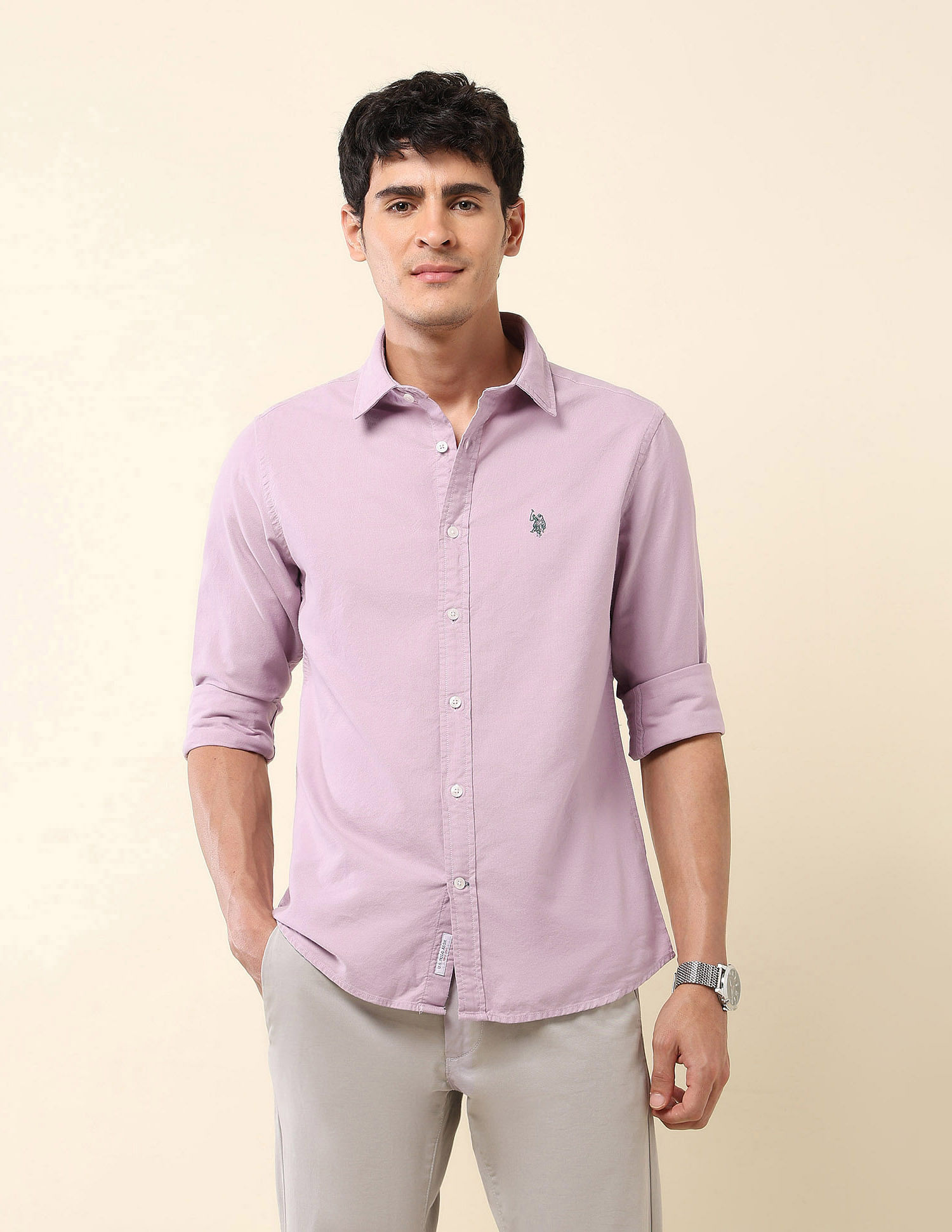 U.S. Polo Assn. Tailored Fit Pure Cotton Oxford Shirt