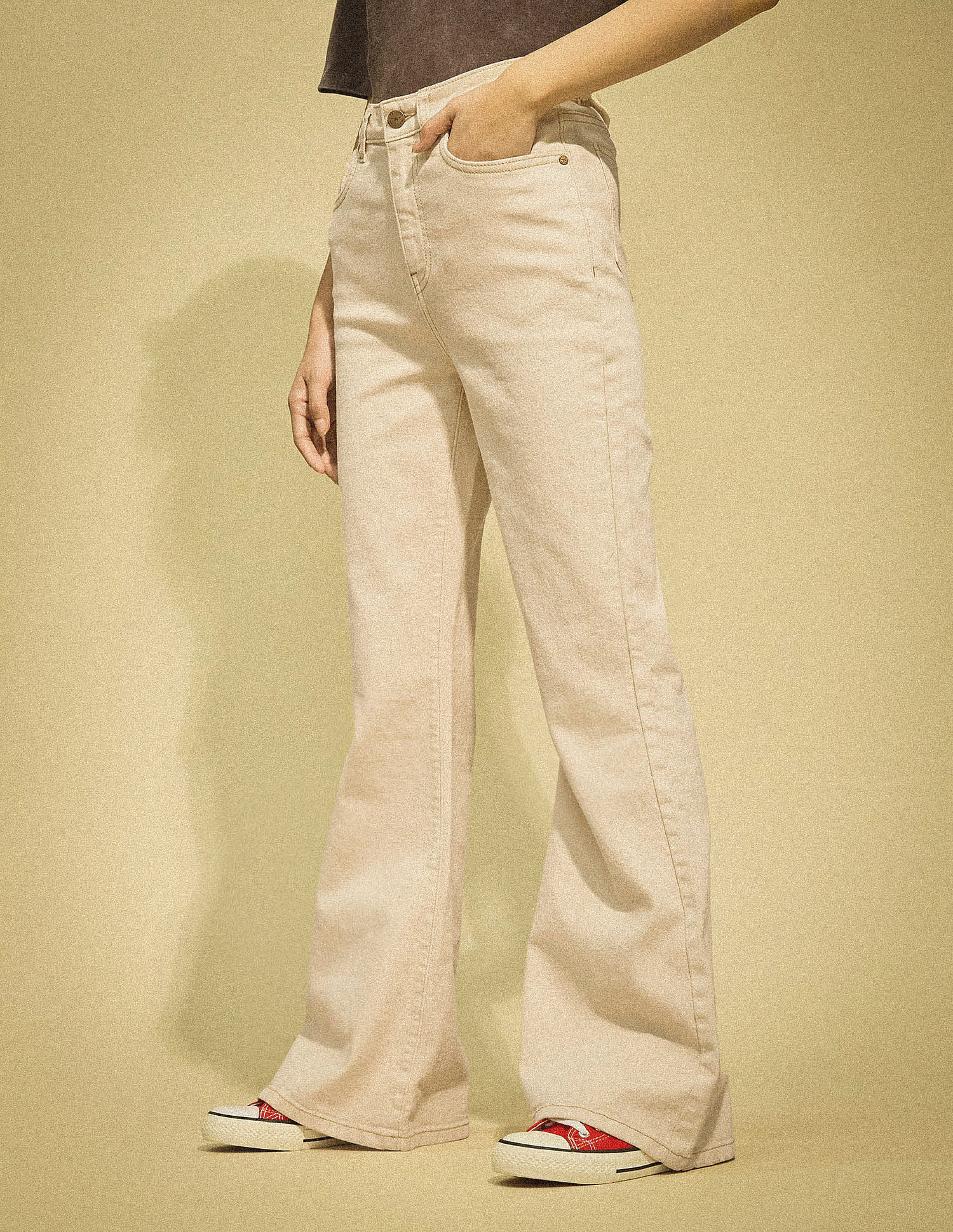 Flying Machine Women High Rise Extreme Flared Jeans