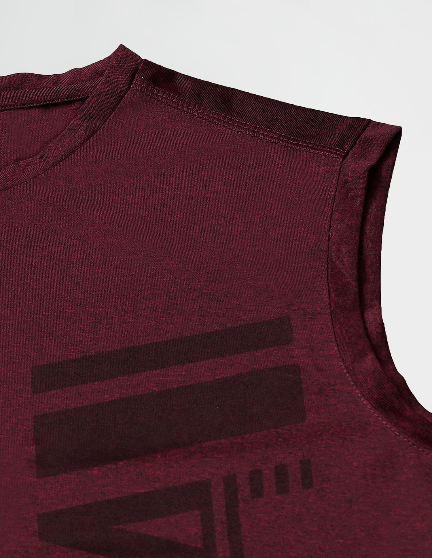 USPA Innerwear Sleeveless Brand Print Polyester I711 Vest - Pack Of 1