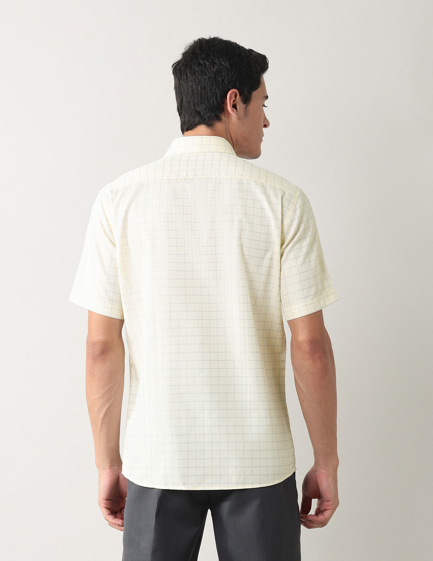 Arrow Liberty Classic Fit Windowpane Checked Shirt